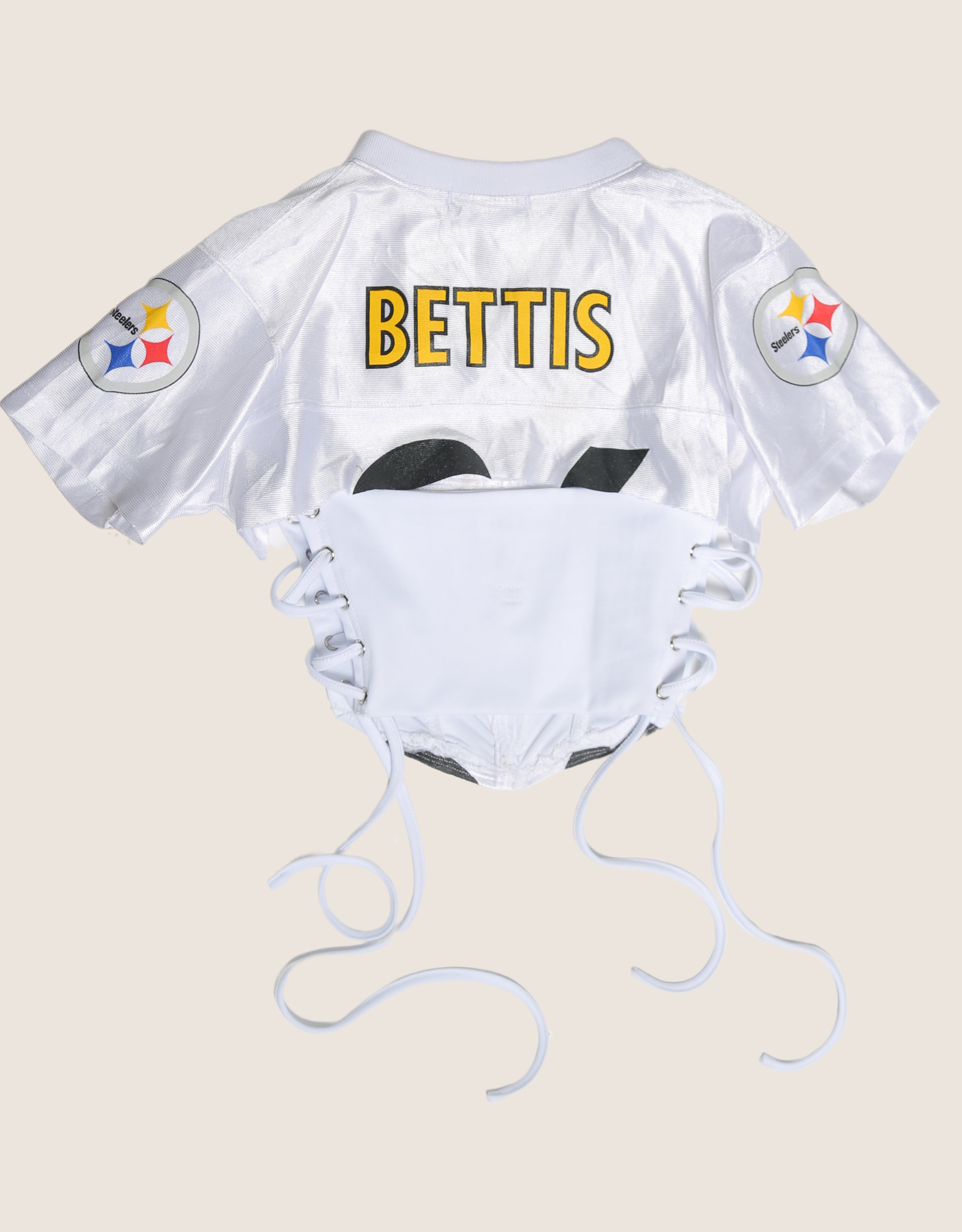Steelers 36 reworked side lace corset with matching jersey shrug