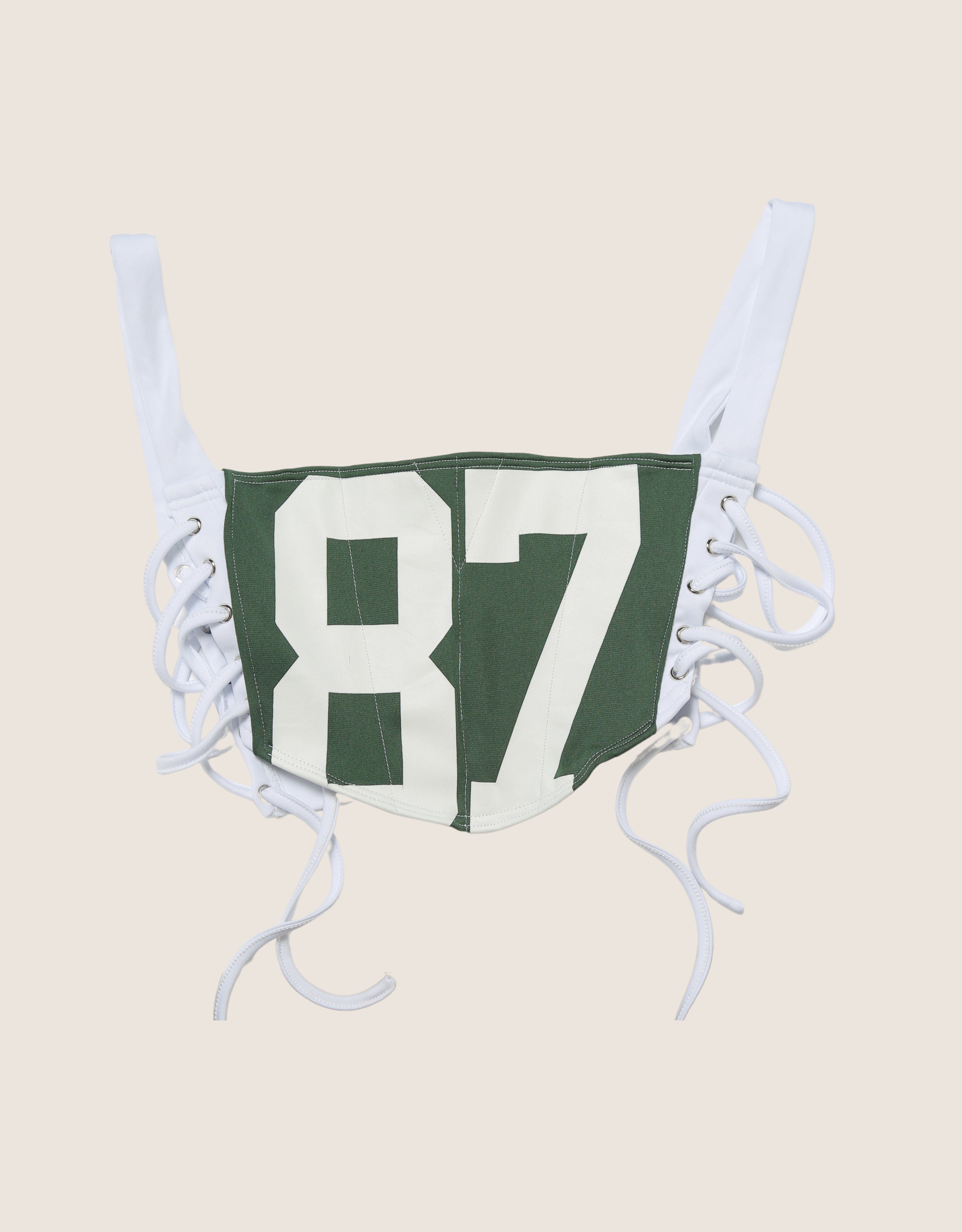 jets 87 reworked corset with matching jersey shrug