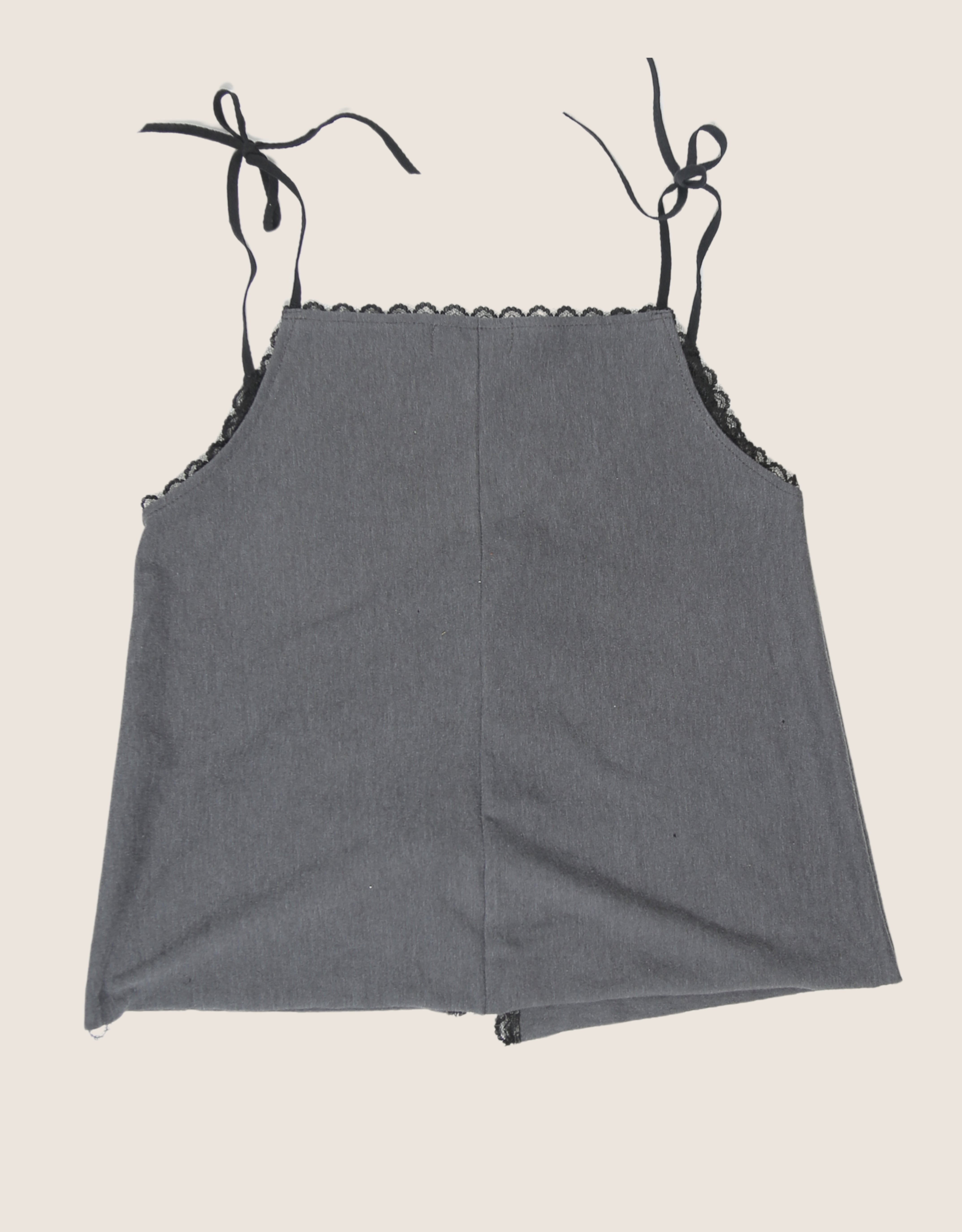 harley biker reworked tie front tank