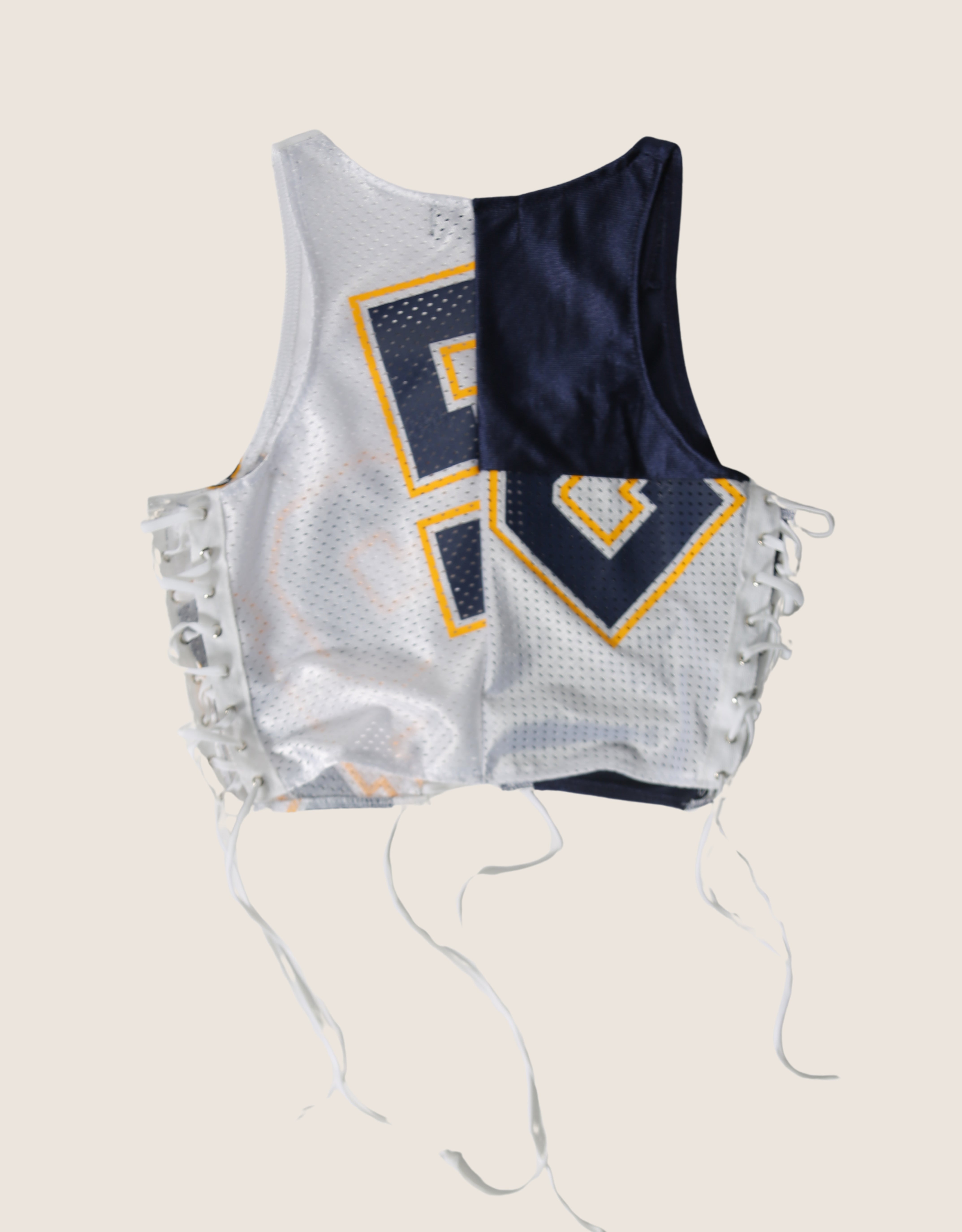 chargers all laced up reworked tank (small/ medium)