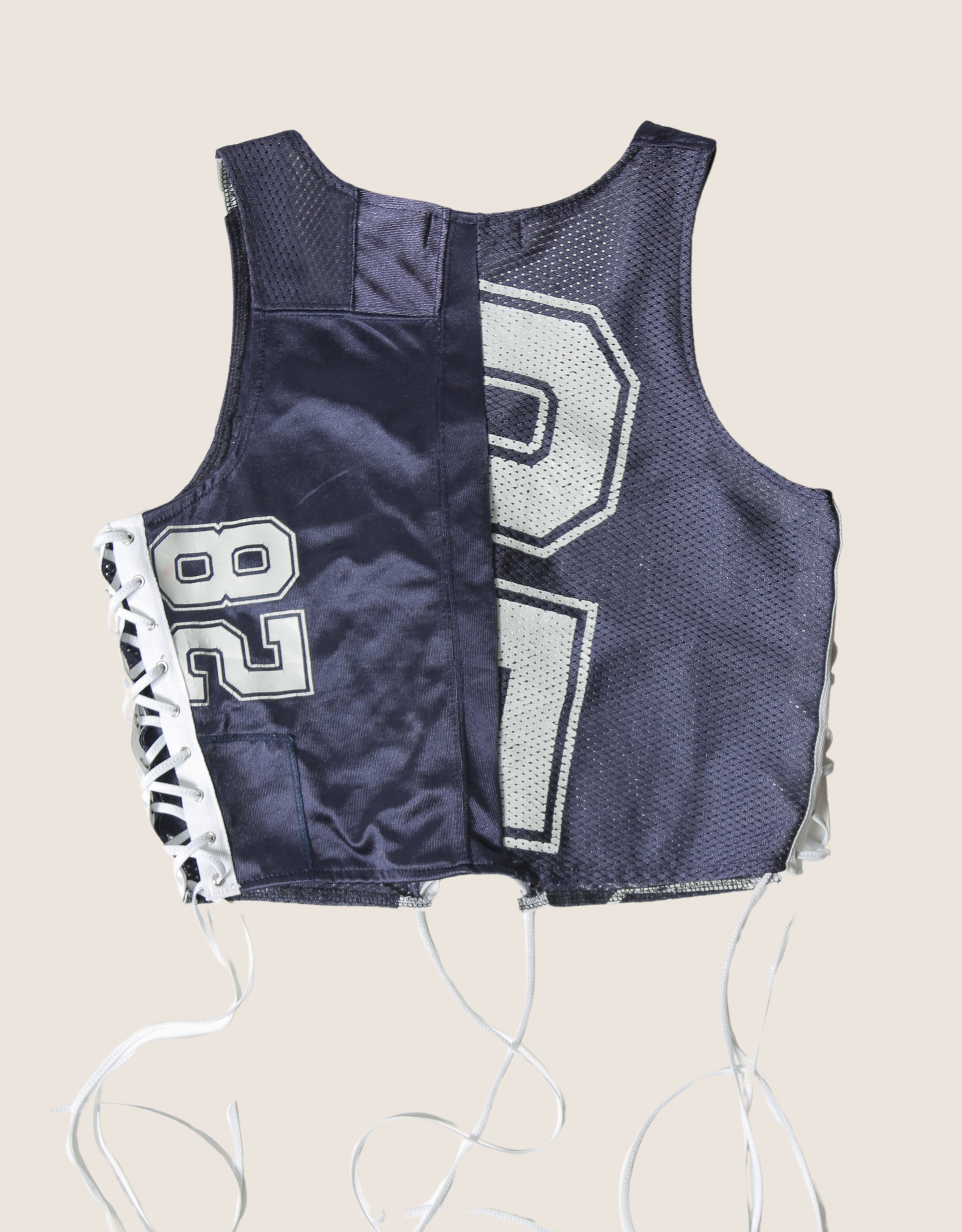 cowboys all laced up reworked tank (medium/large)