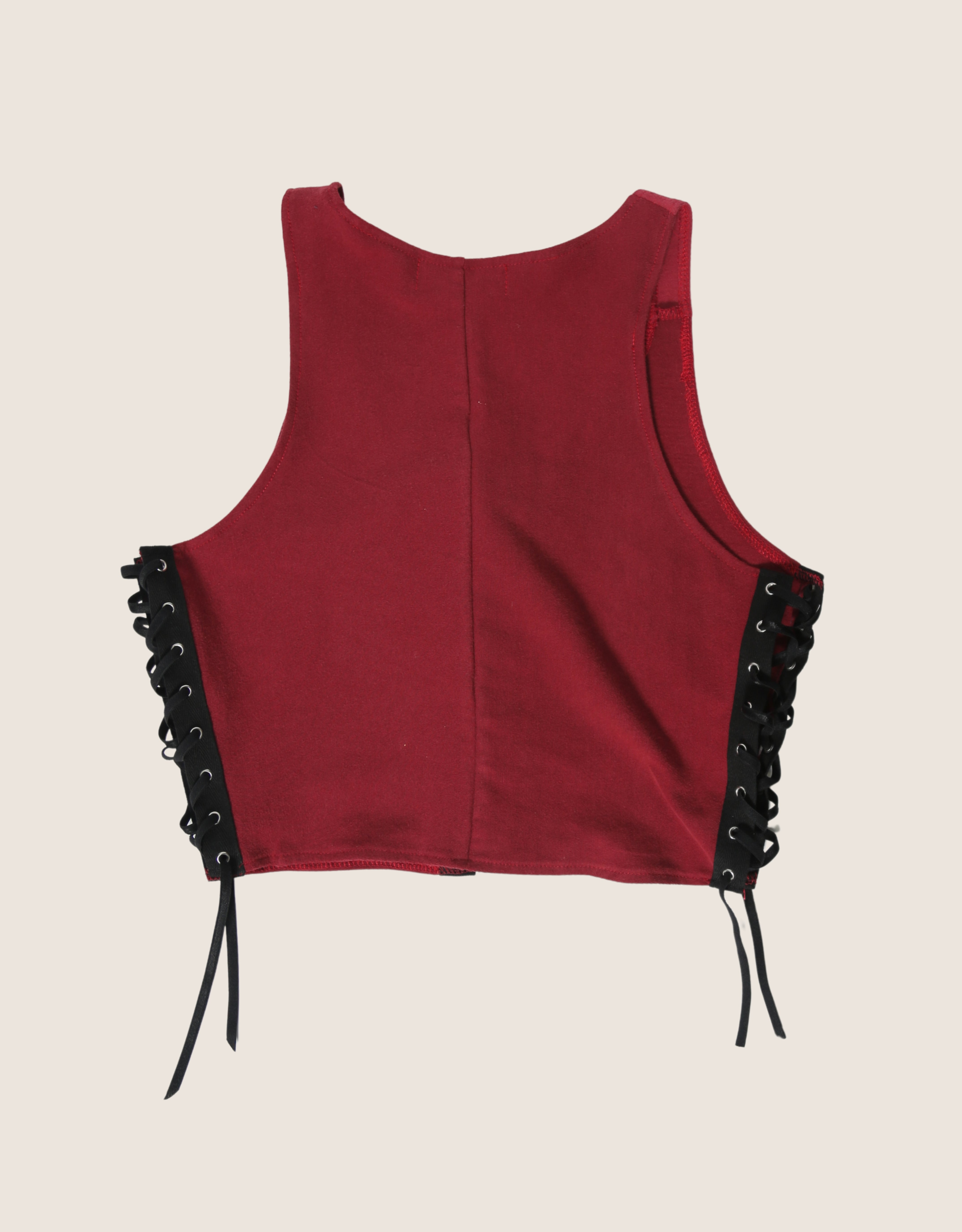 harley trademark all laced up reworked tank (S/M)