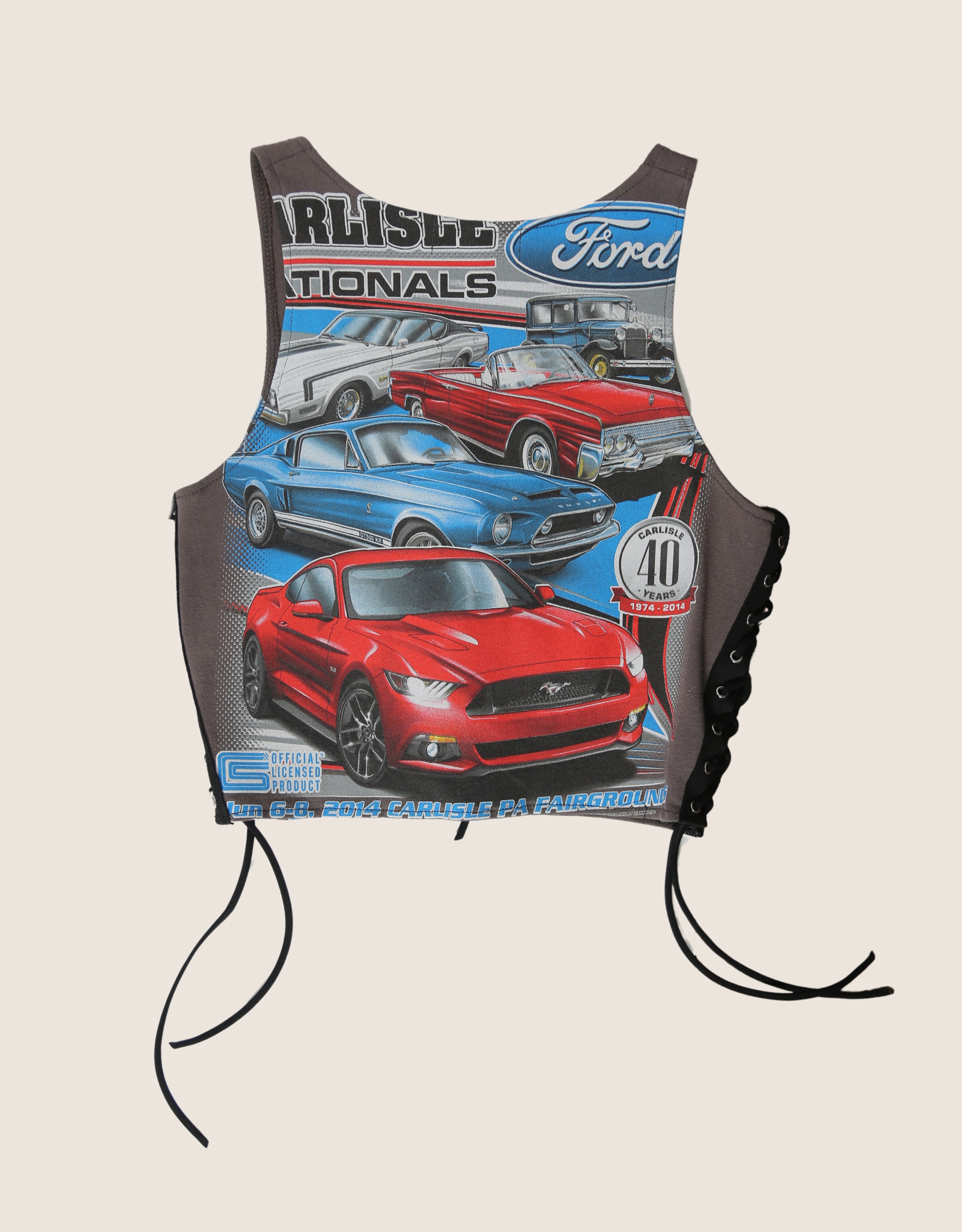 ford racing all laced up reworked tank (S/M)