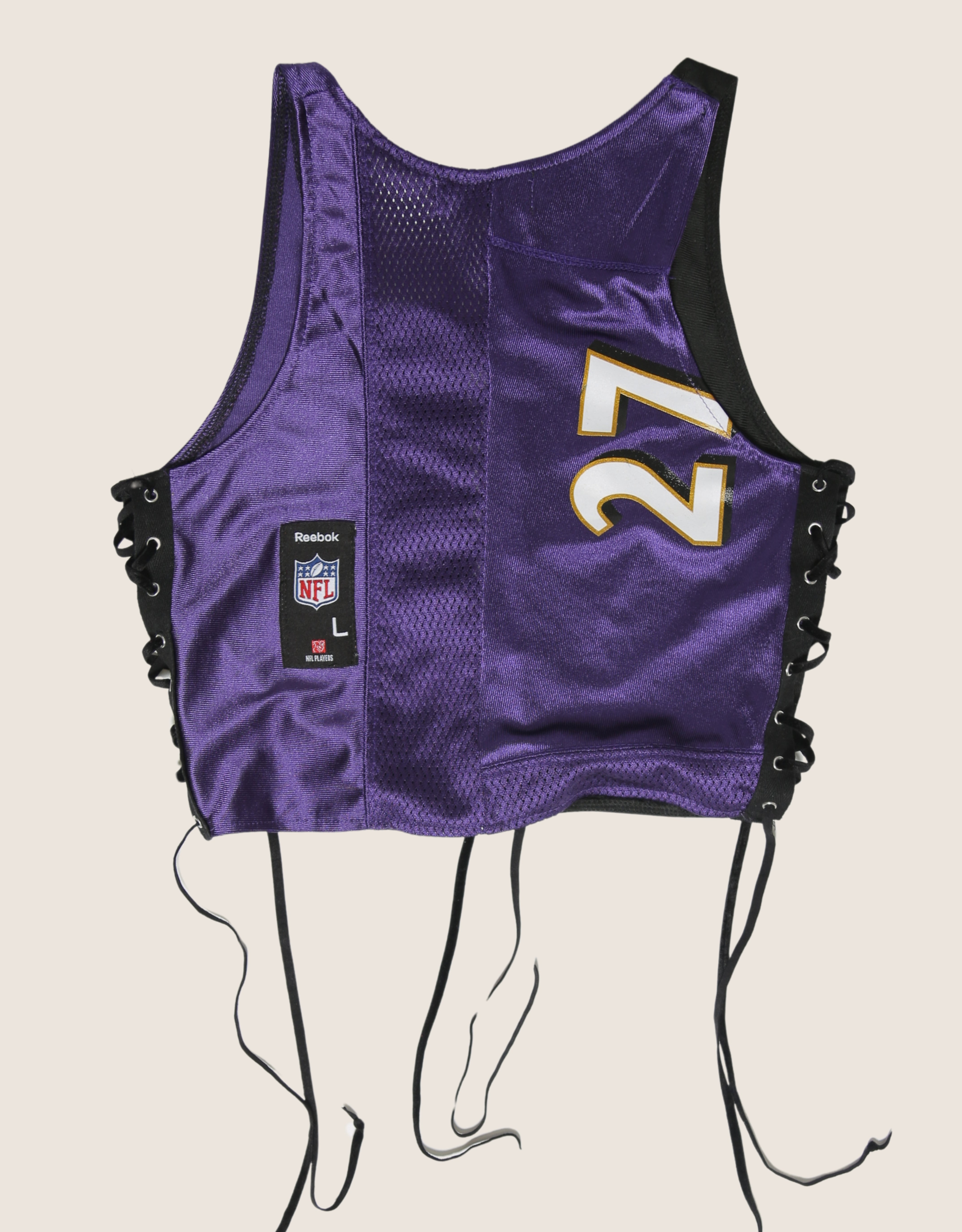 ravens all laced up reworked tank (small/medium)