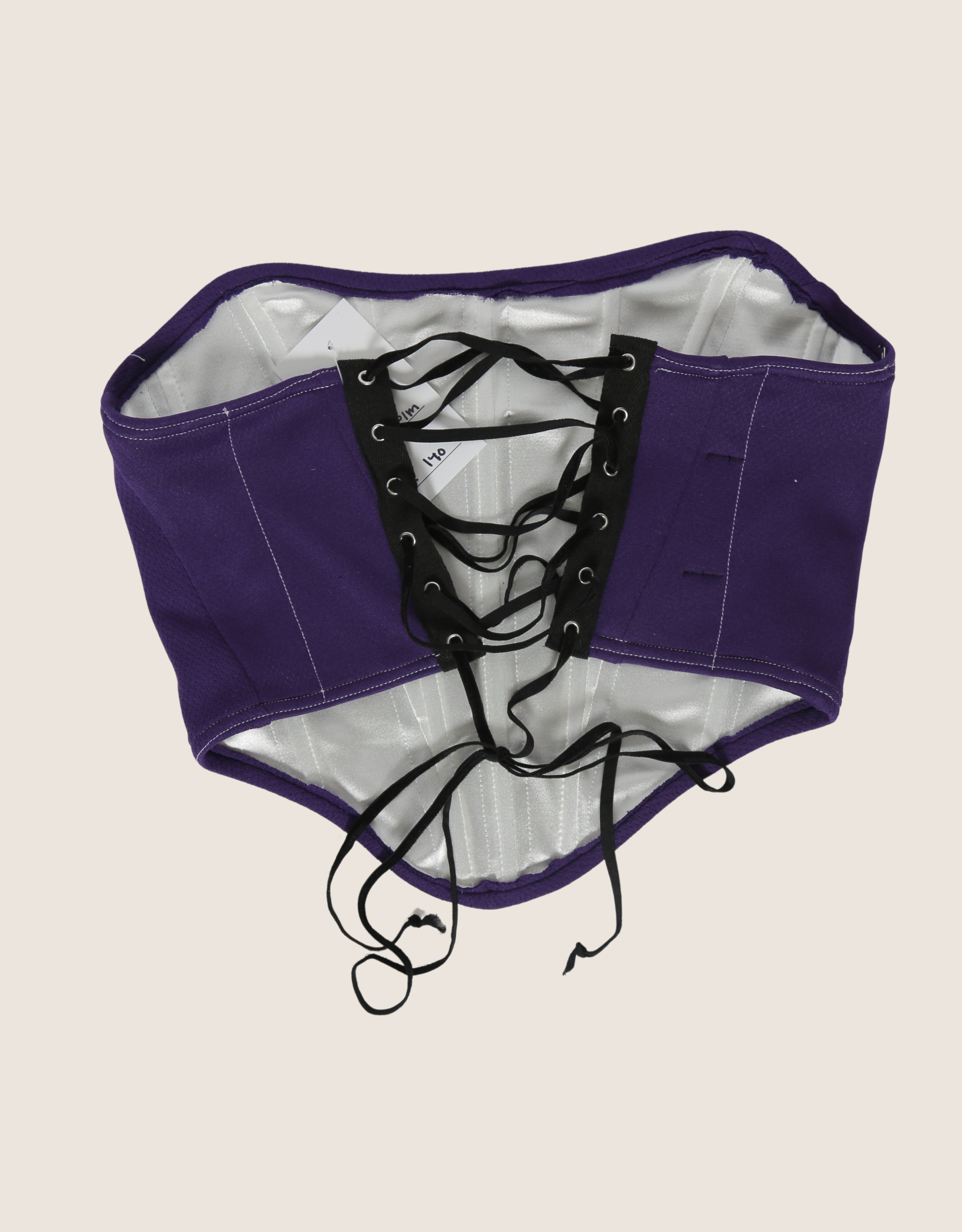 ravens #8 strapless lace front corset