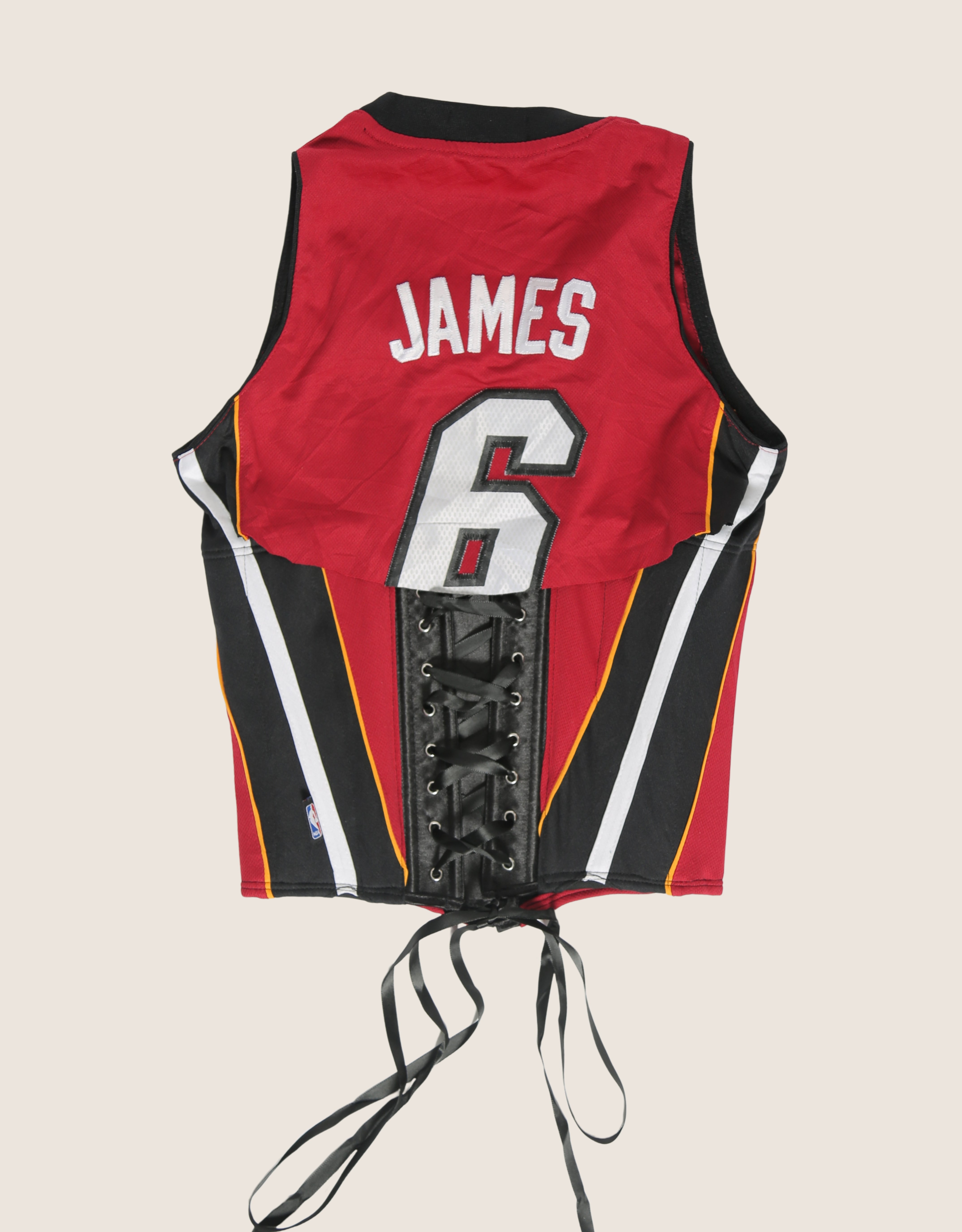 miami heat reworked snap corset jersey (s)