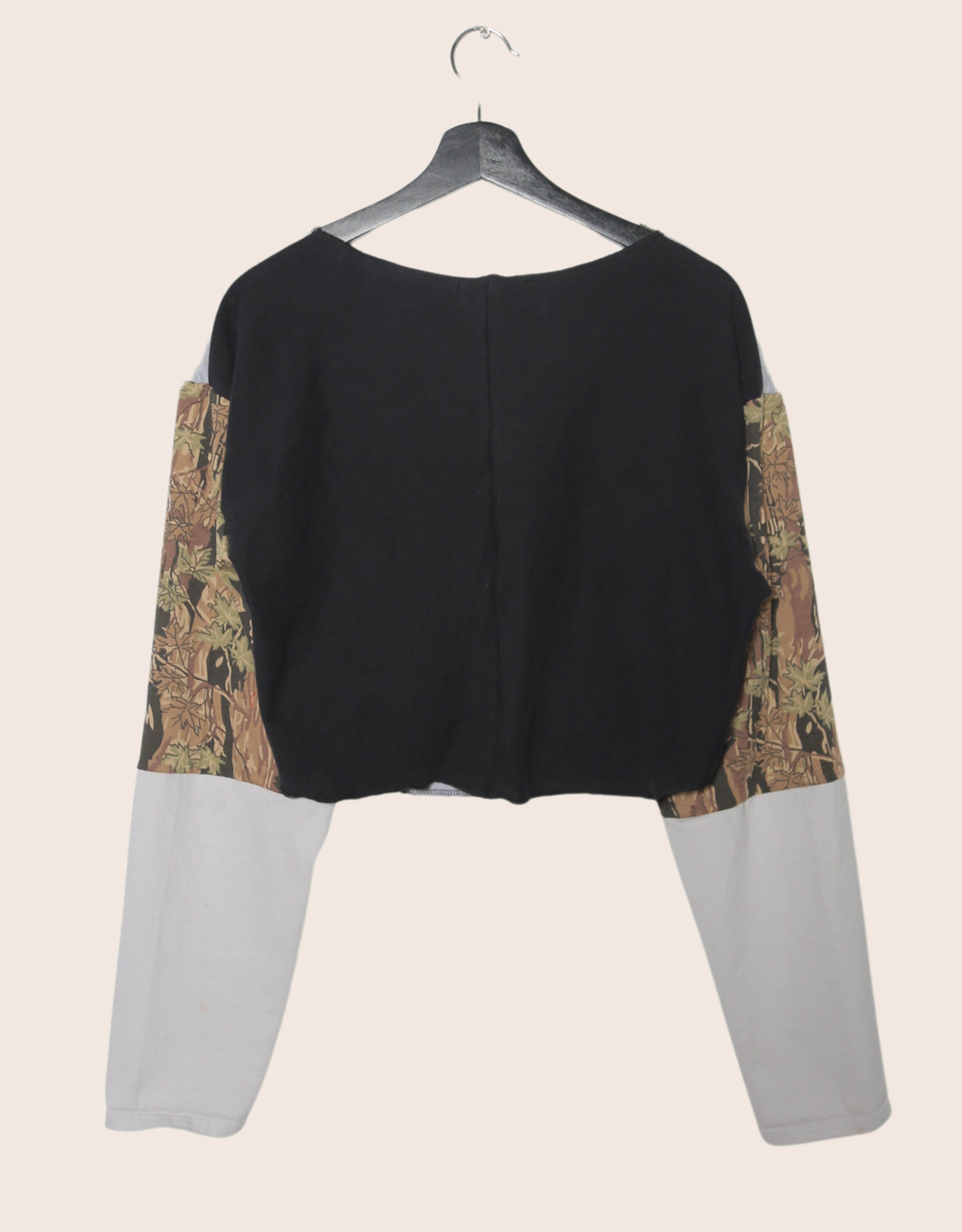 timeless harley reworked mixed fabric long sleeve