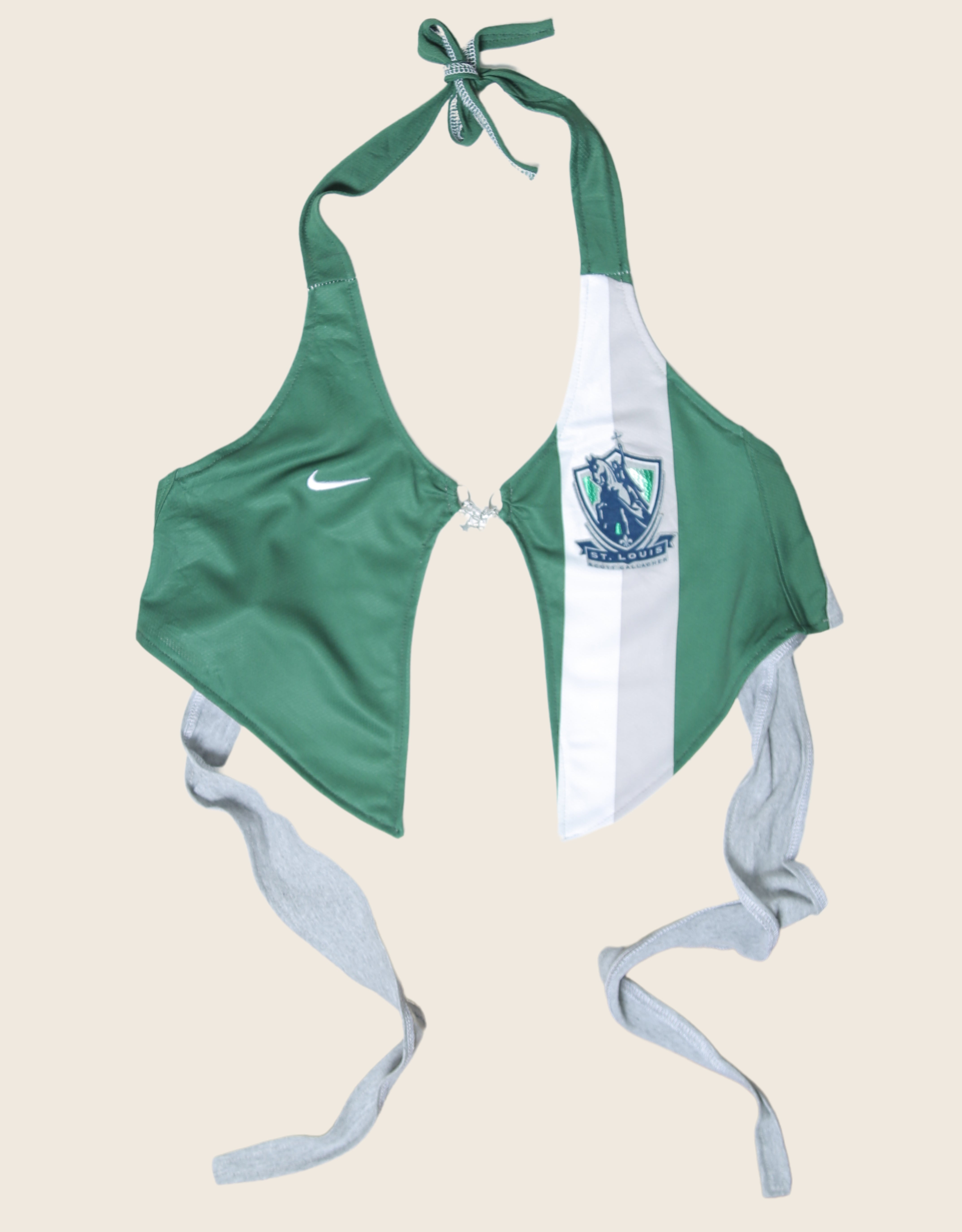 nike jersey charm front halter top