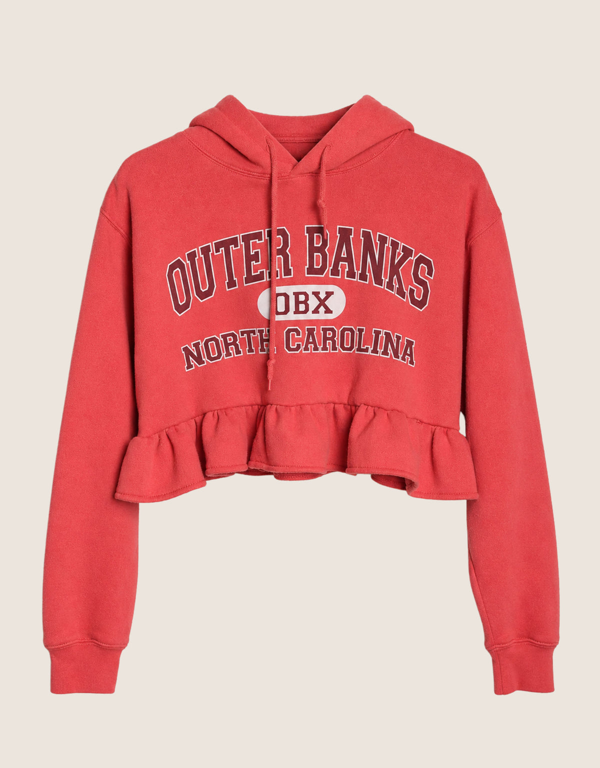outer banks reworked ruffle sweatshirt