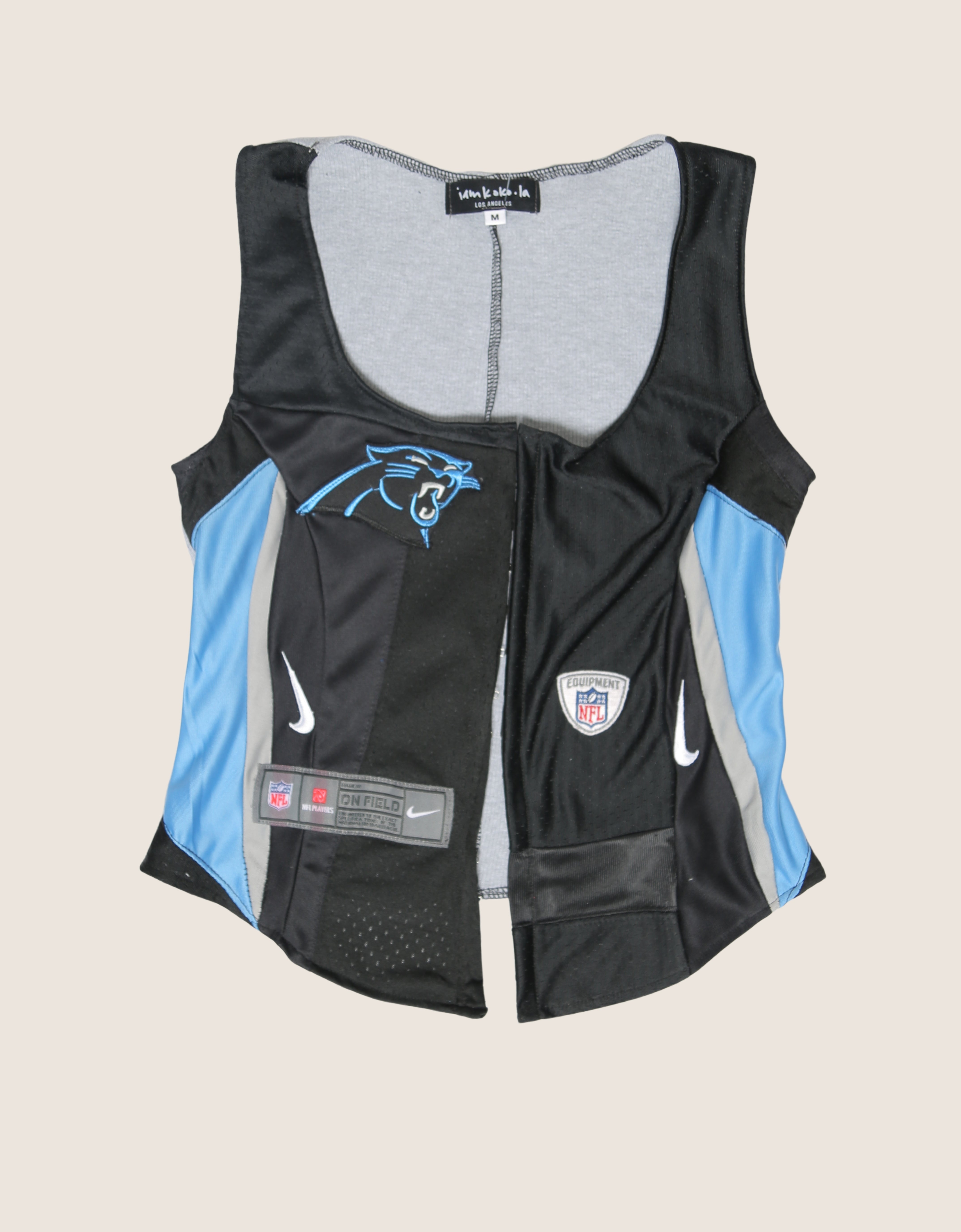 carolina panthers hook and eye tank
