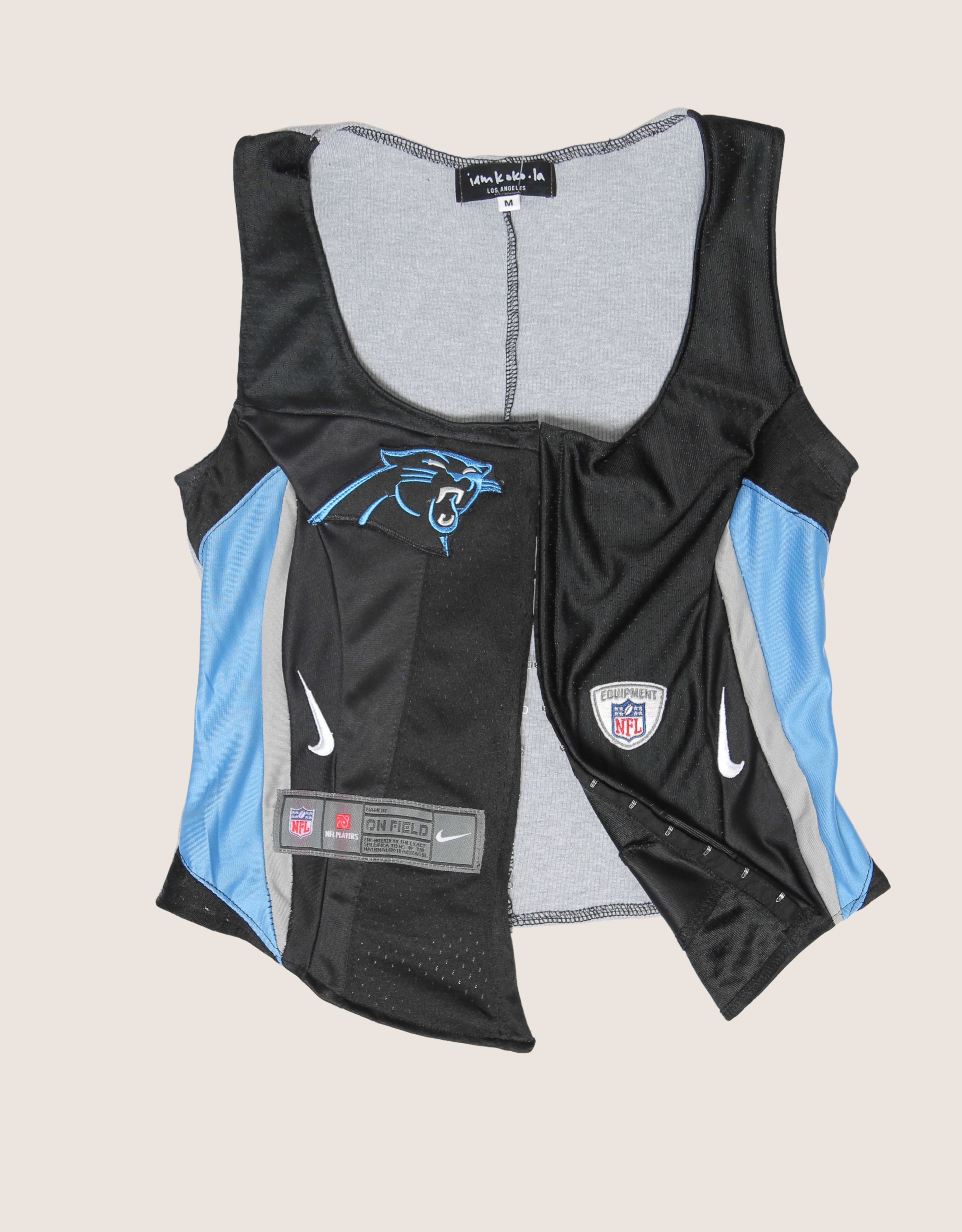 carolina panthers hook and eye tank