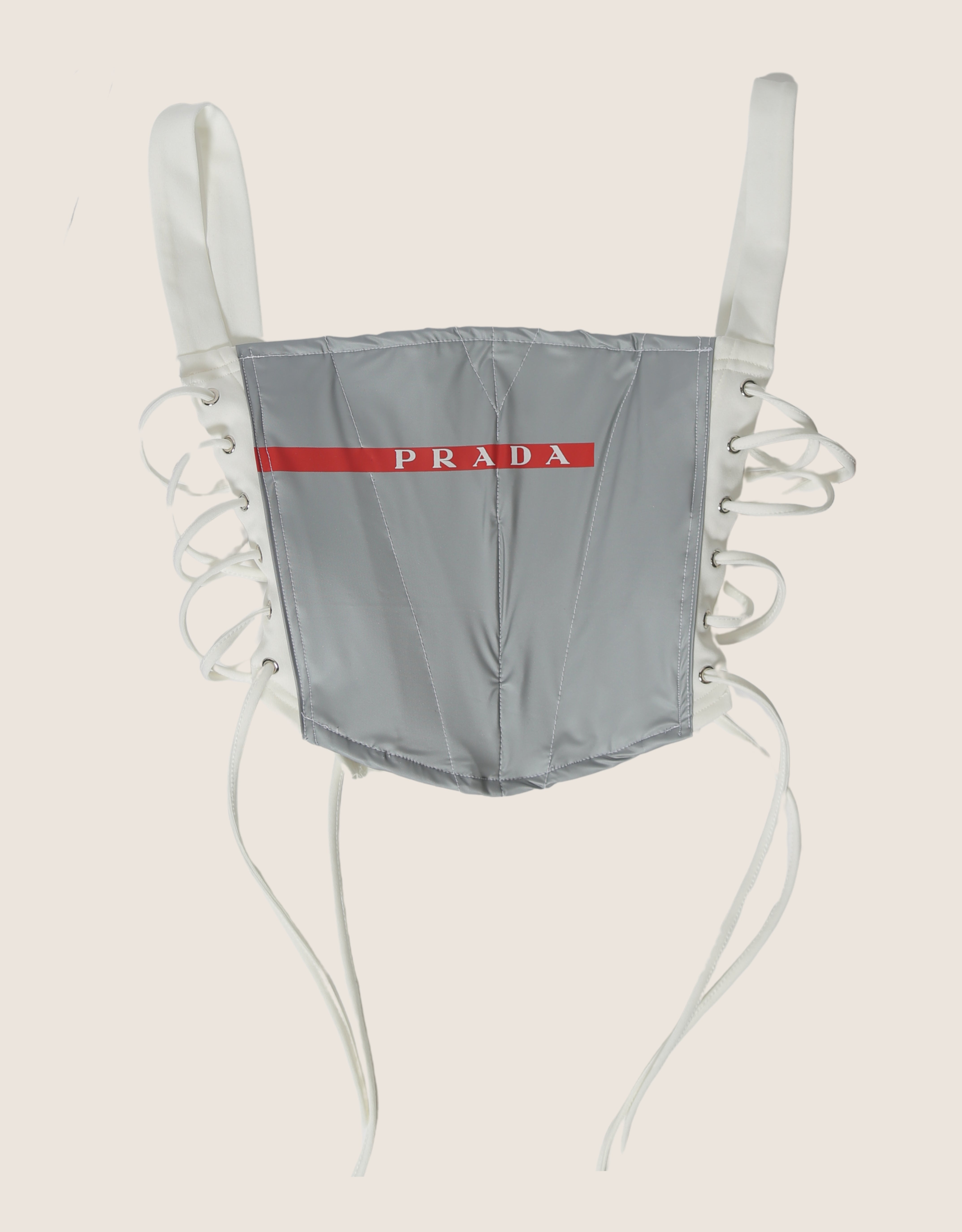 prada side lace up corset