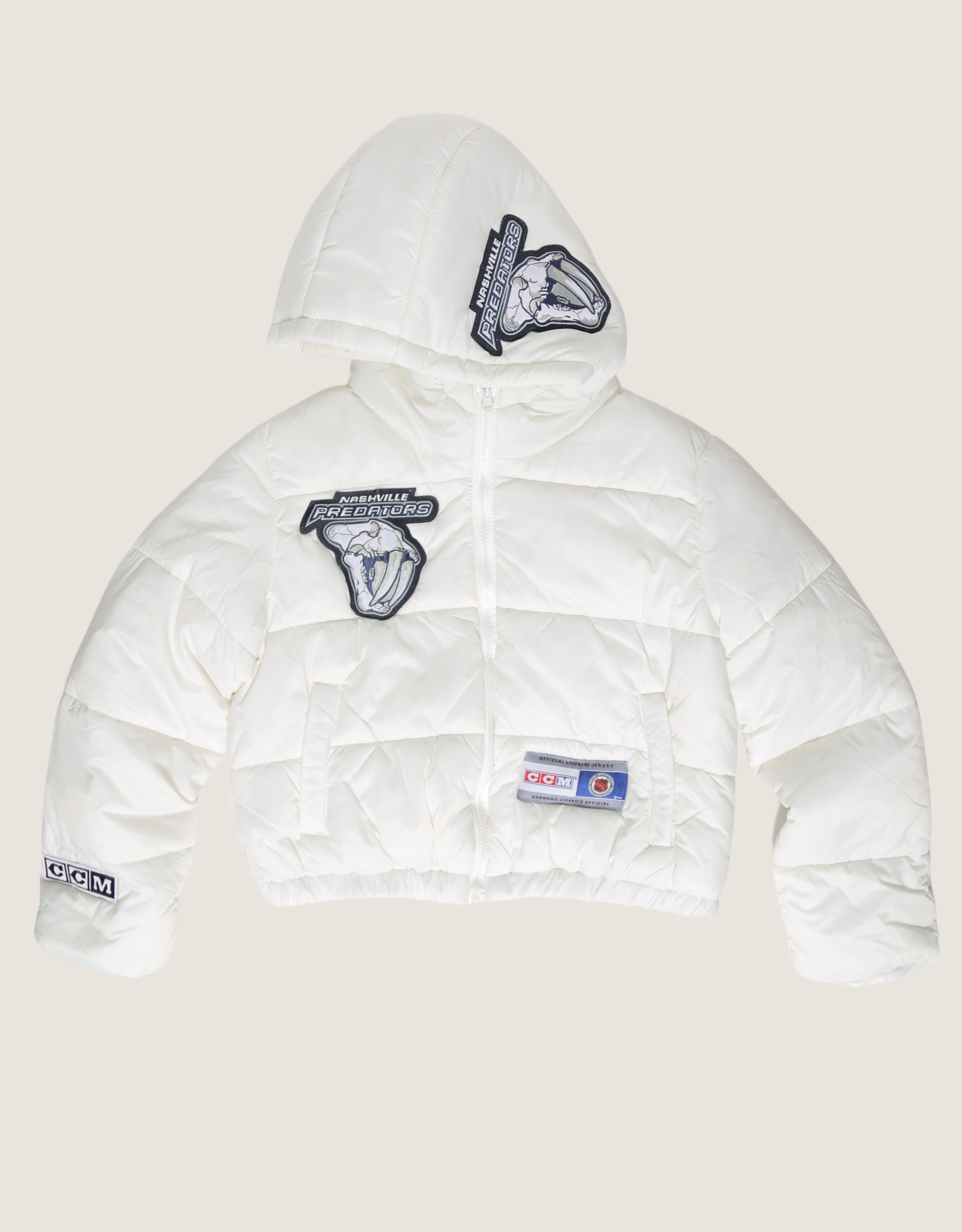 Nashville Predators patched reworked puffer jacket
