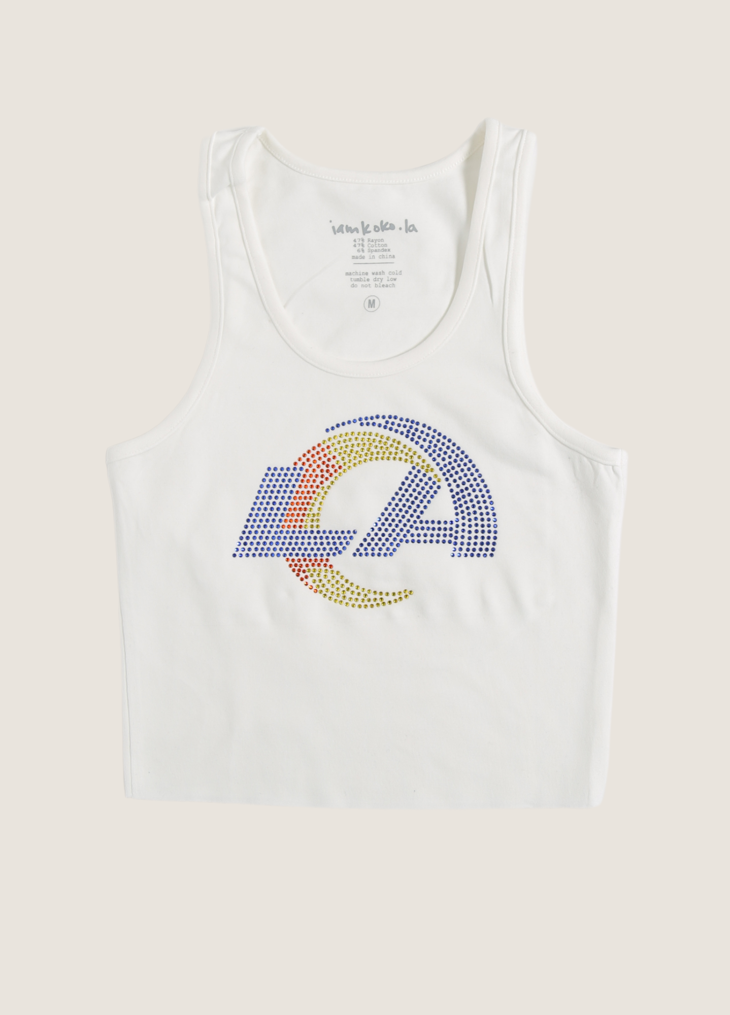 Los Angeles Rams bling tank