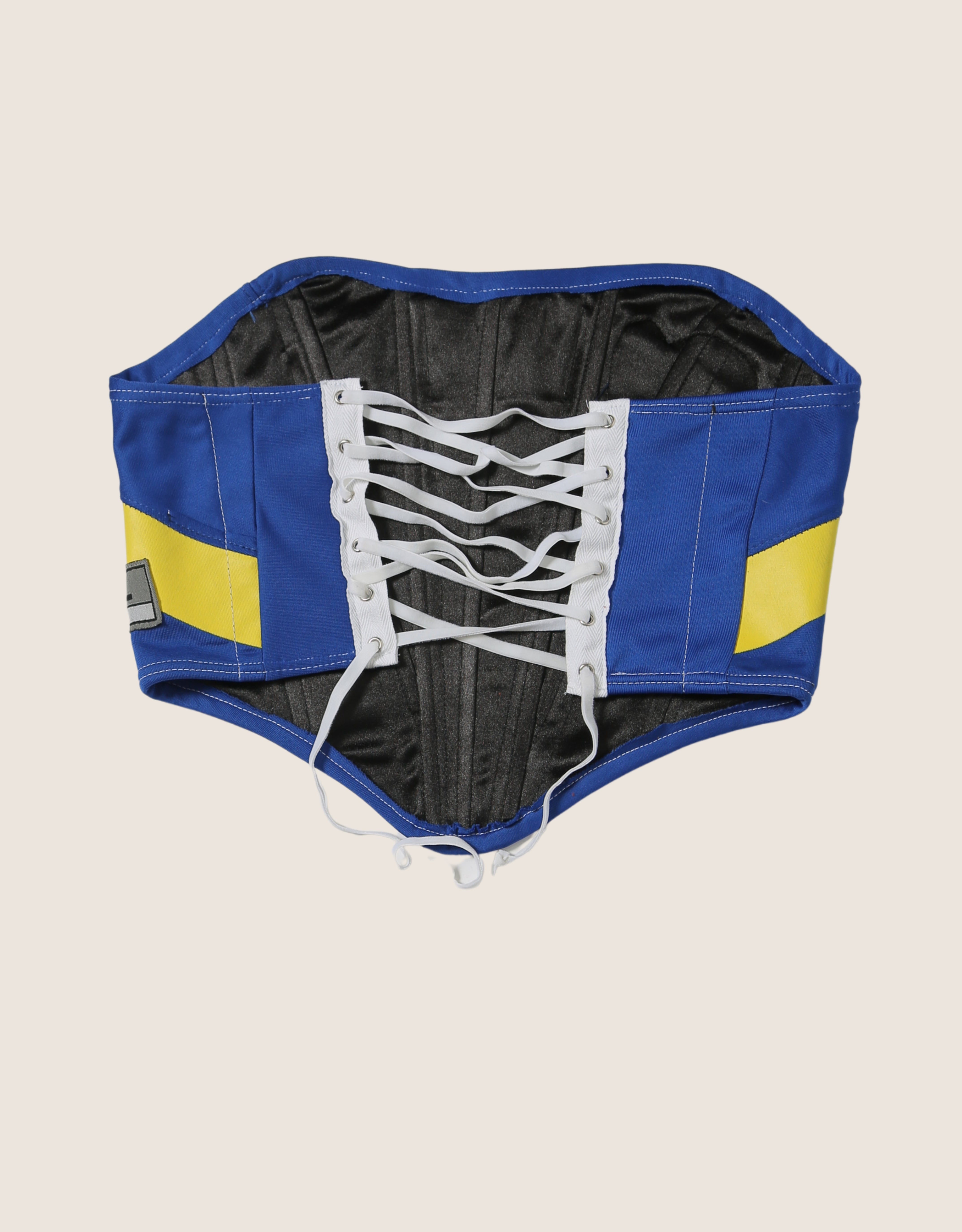 LA rams strapless lace front corset (small)