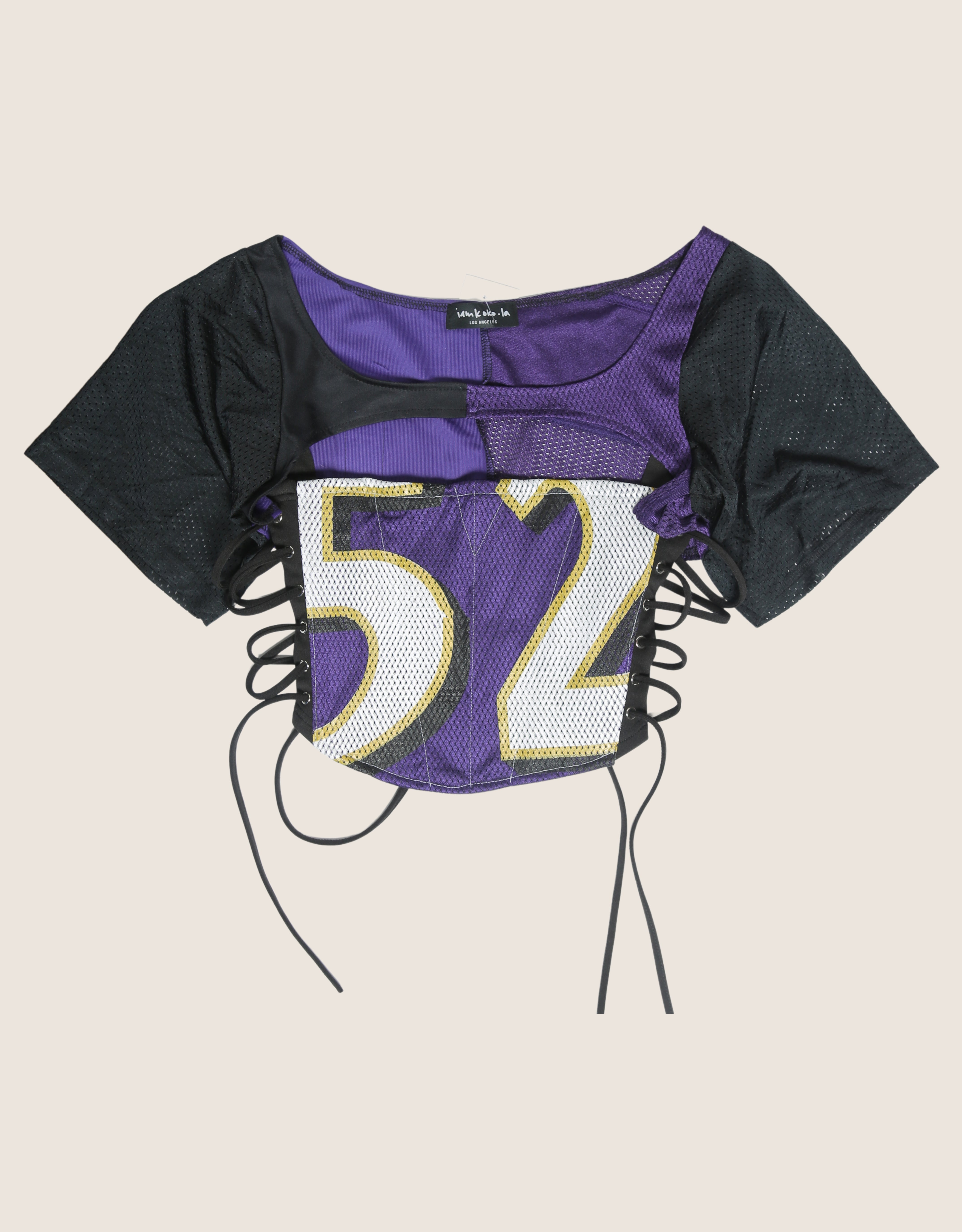 Baltimore football reworked corset with matching shrug (medium)