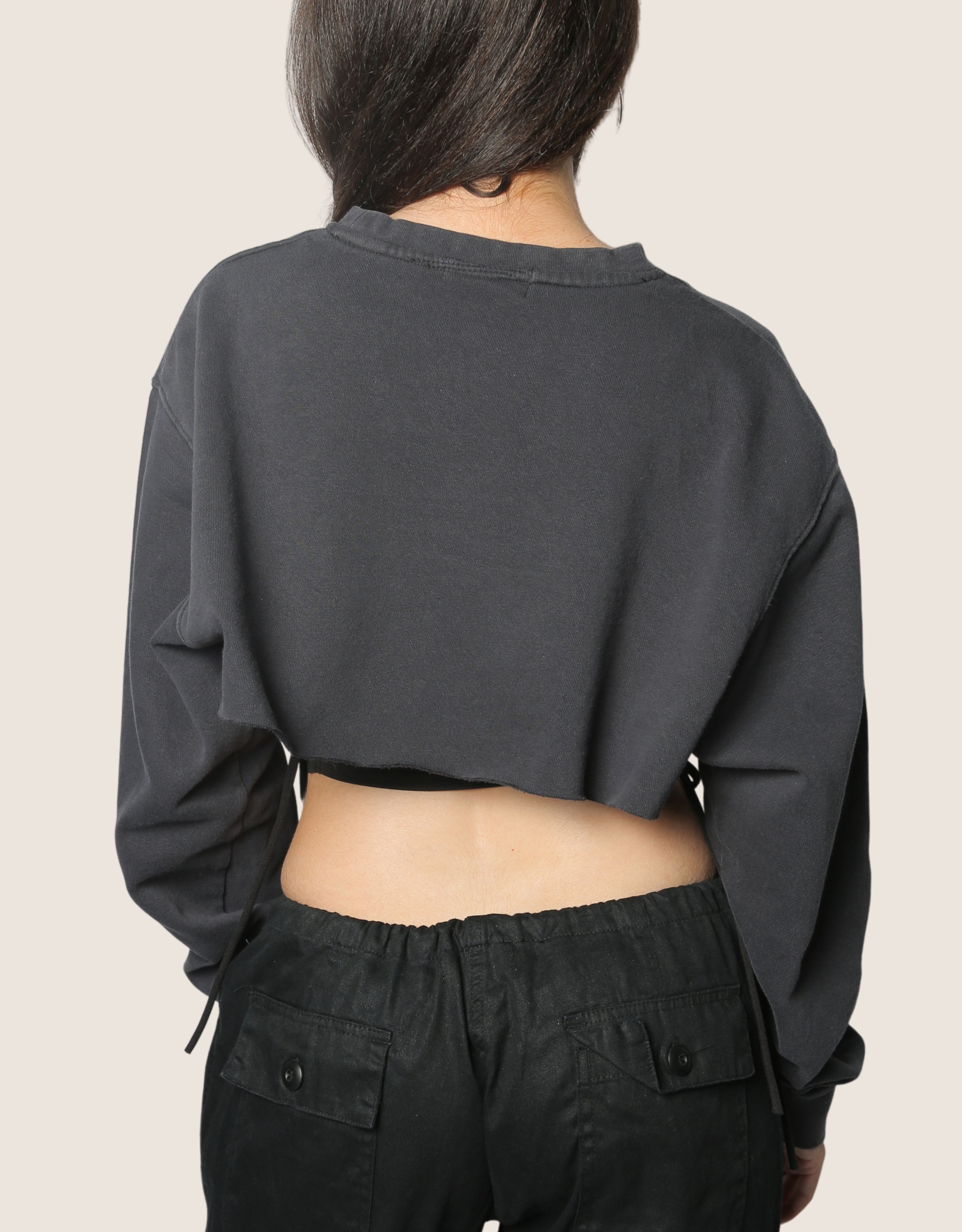 ravens reworked corset with matching sweatshirt shrug (small)