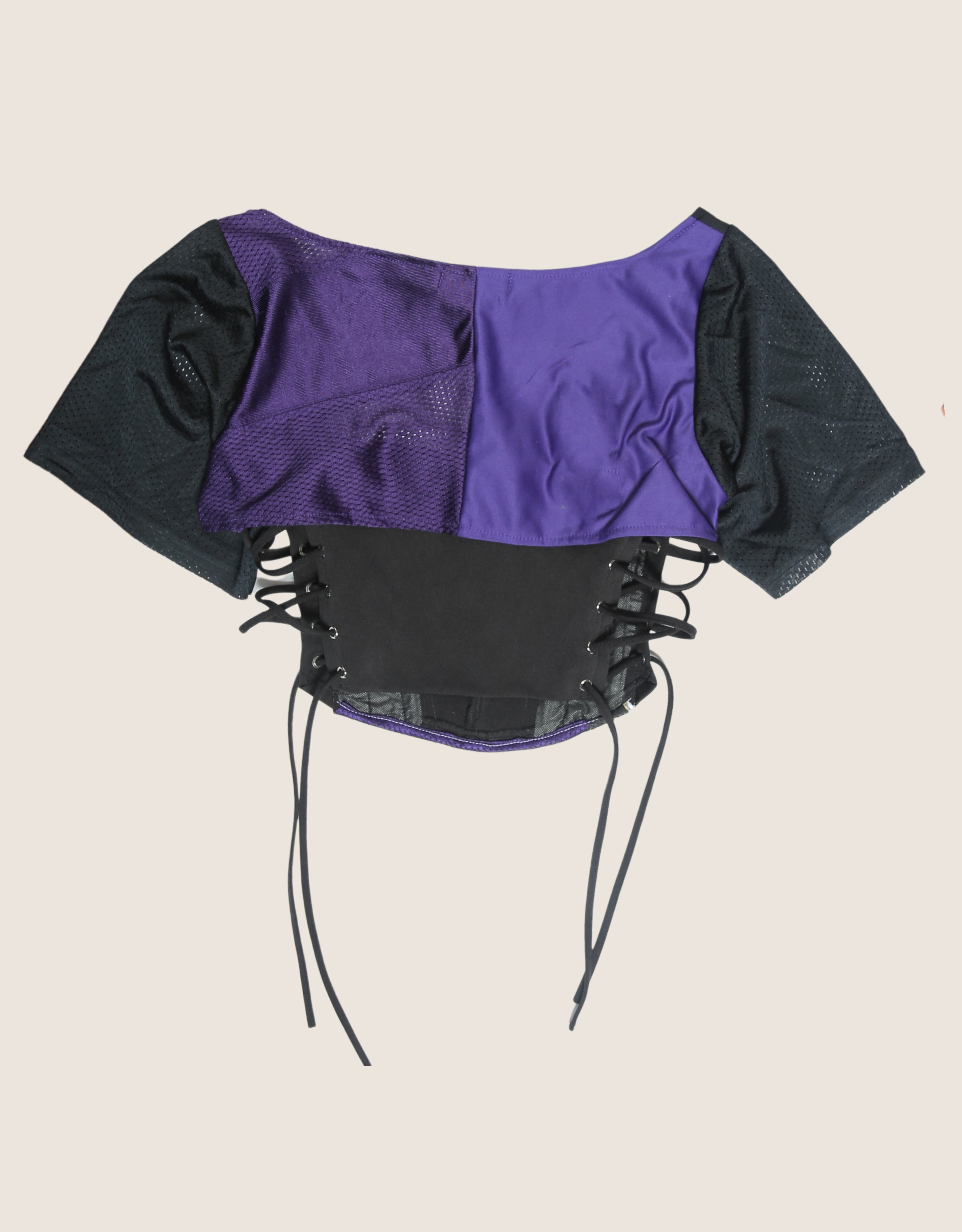 Baltimore football reworked corset with matching shrug (medium)