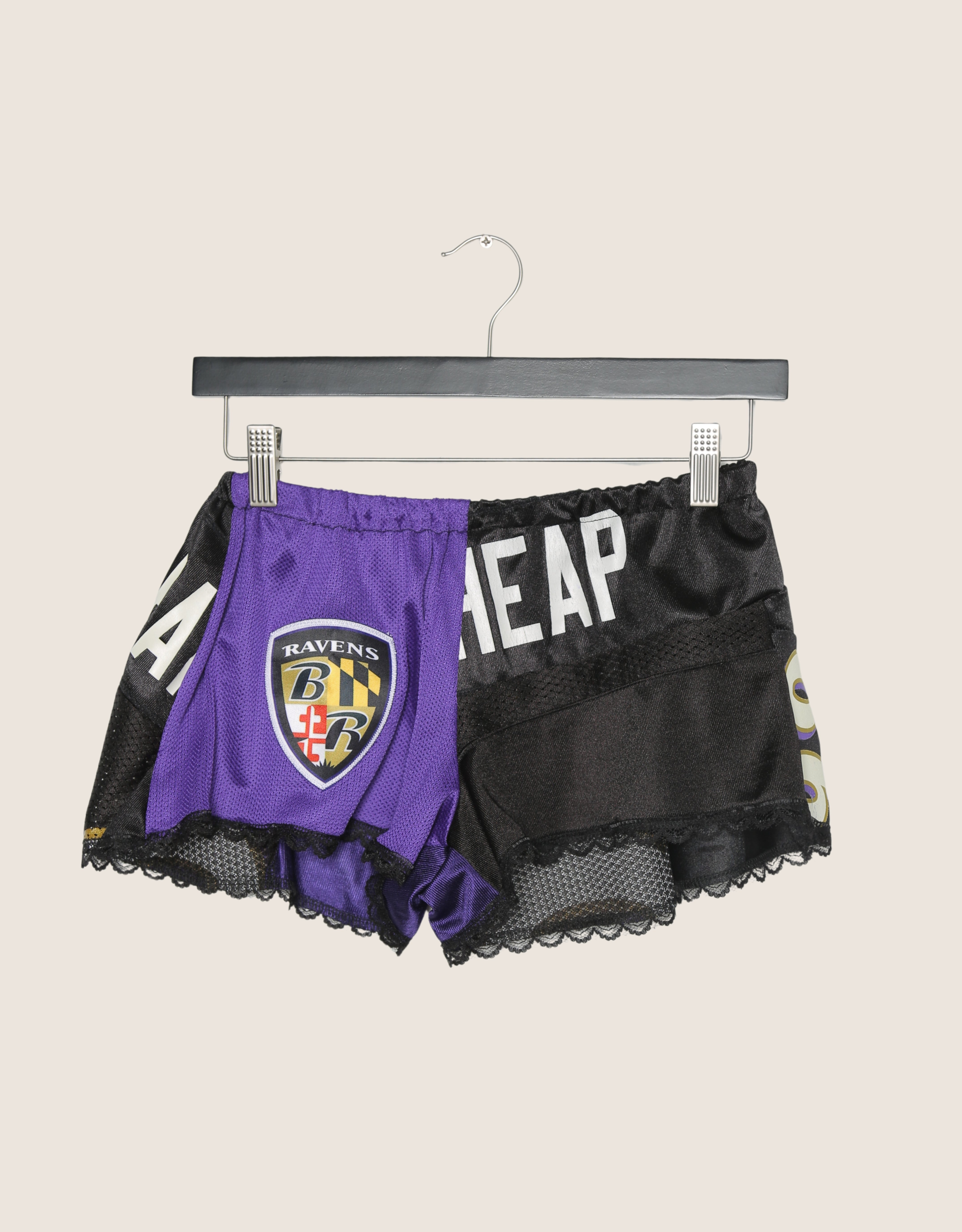 baltimore ravens reworked mini shorts