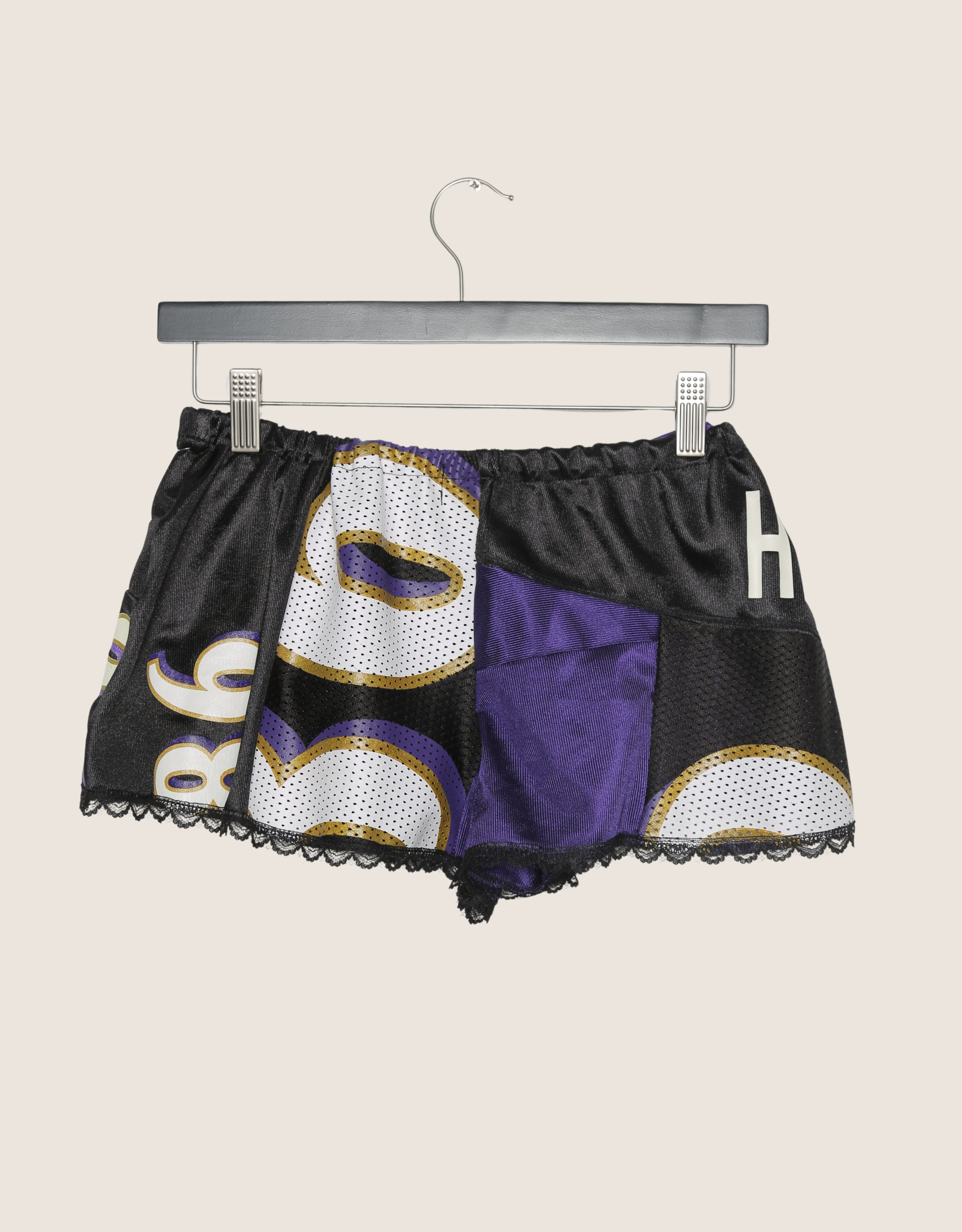 baltimore ravens reworked mini shorts