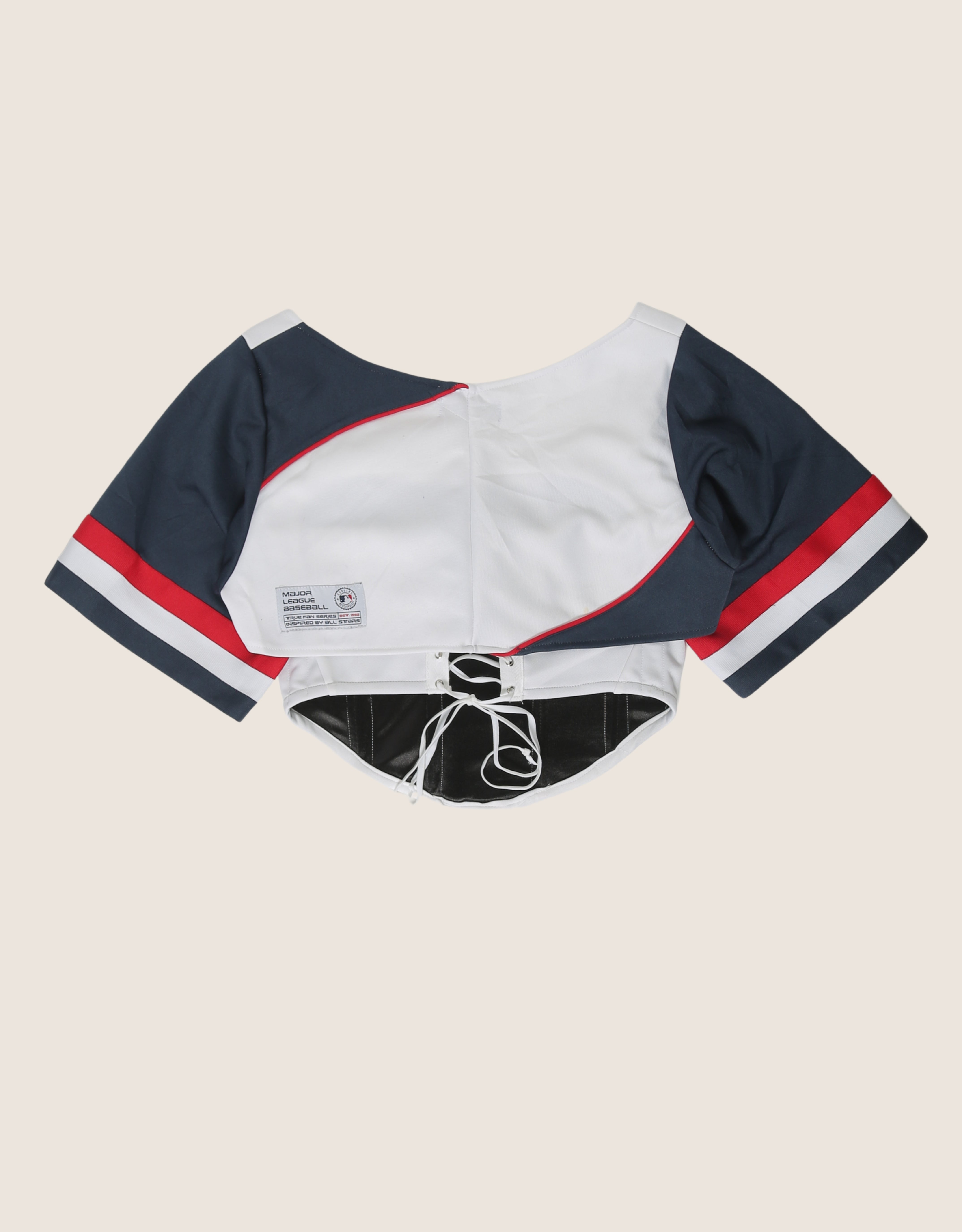 red sox strapless corset with shrug (large)