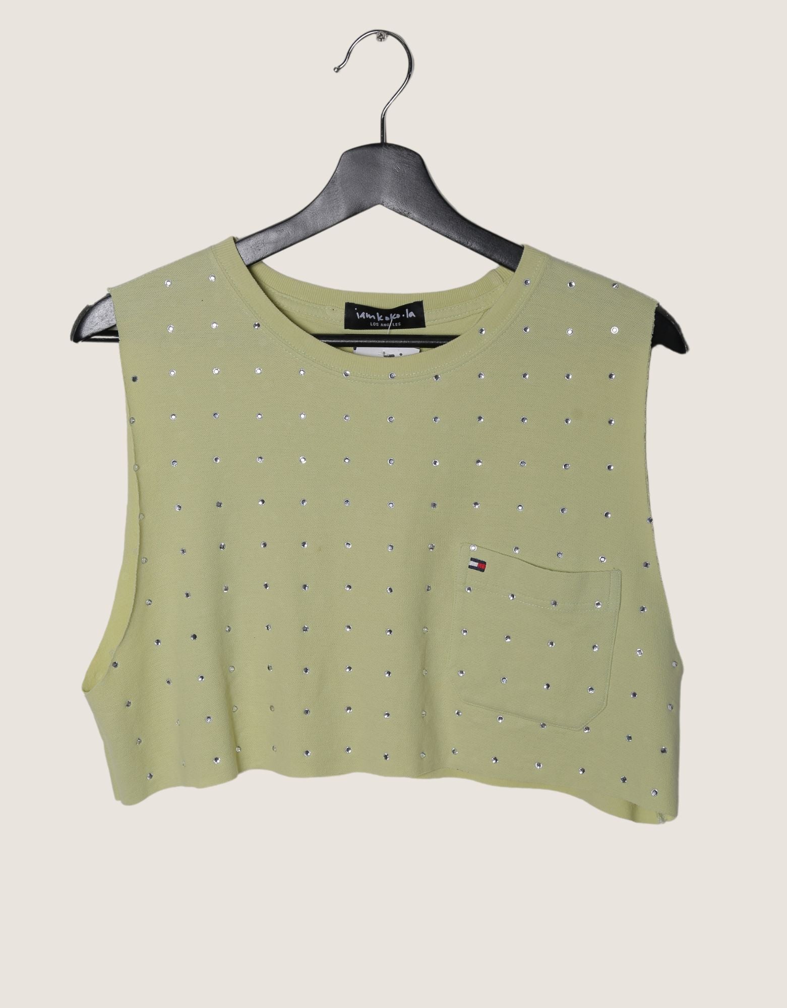 tommy hilfiger rhinestone muscle tank