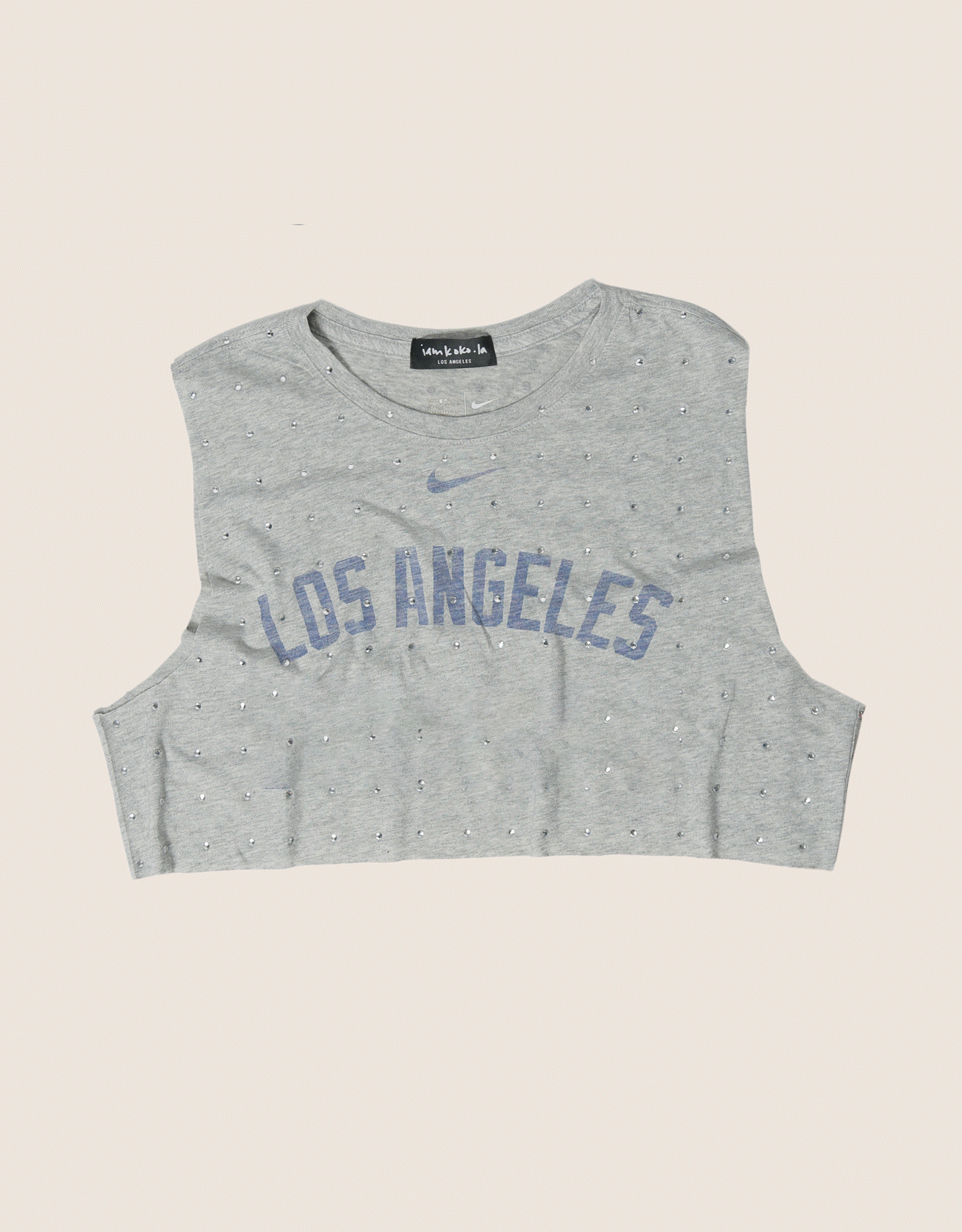 custom reworked rhinestone tank