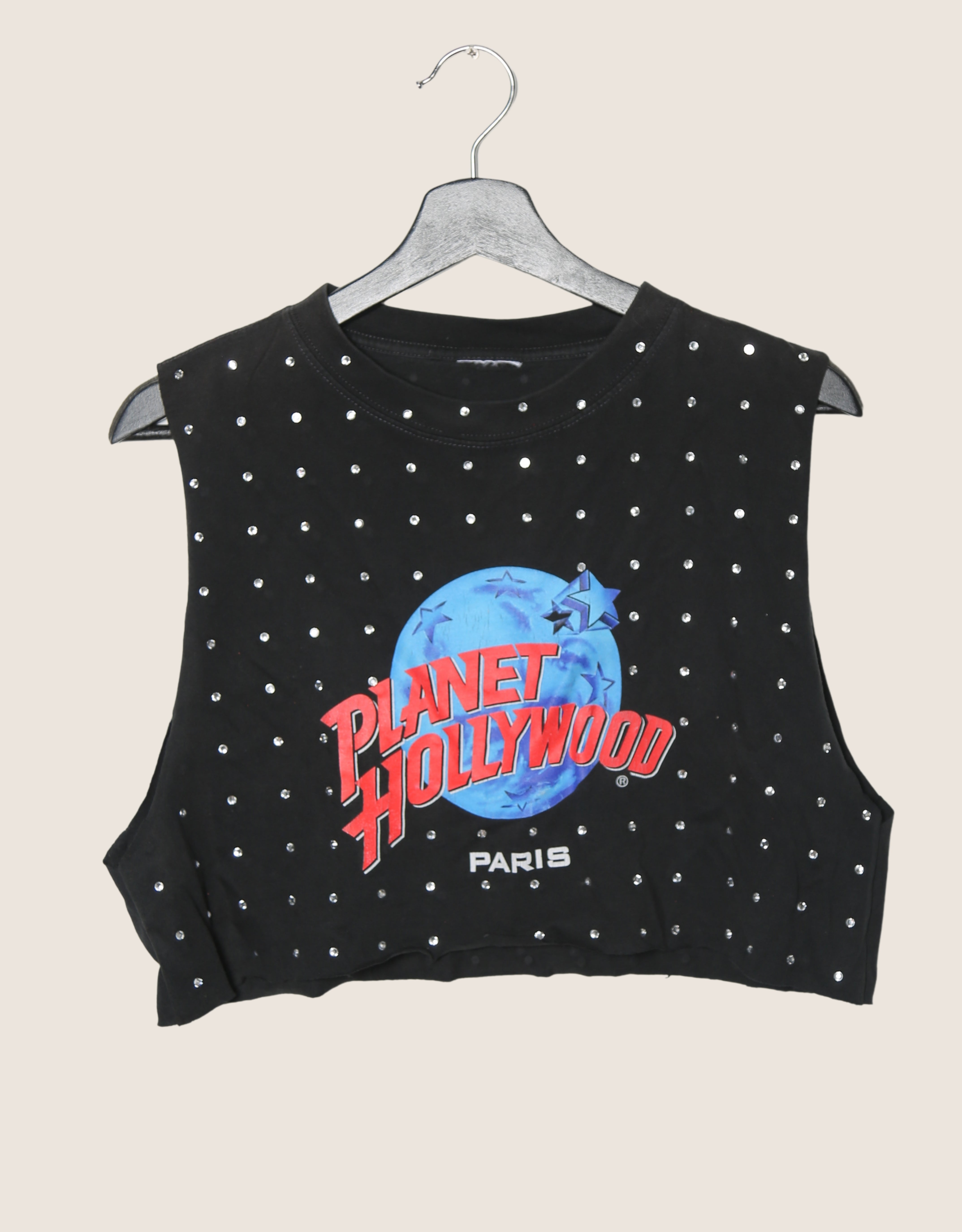 planet hollywood rhinestone muscle tank (sm/med)