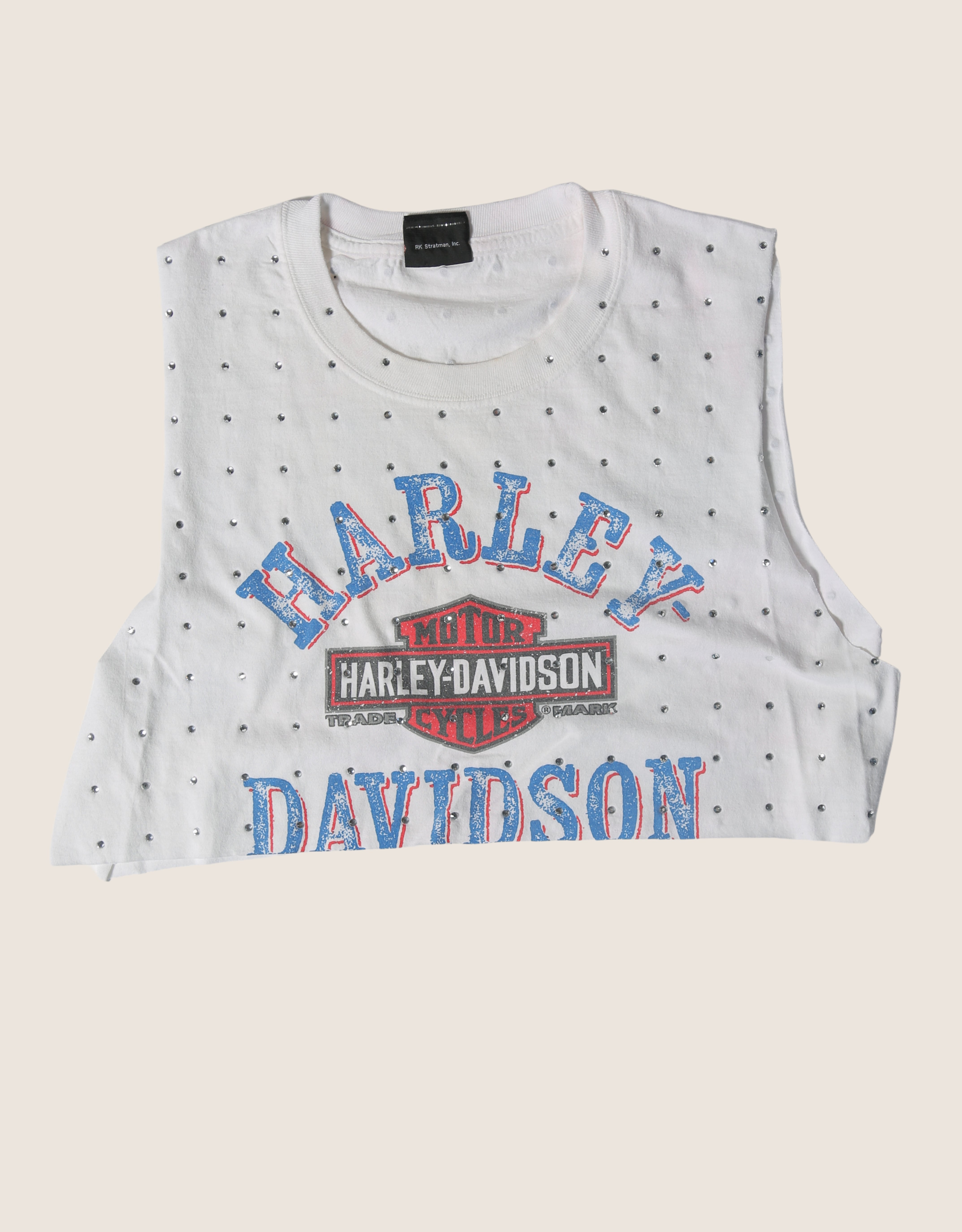 harley rhinestone muscle tank (small/med)