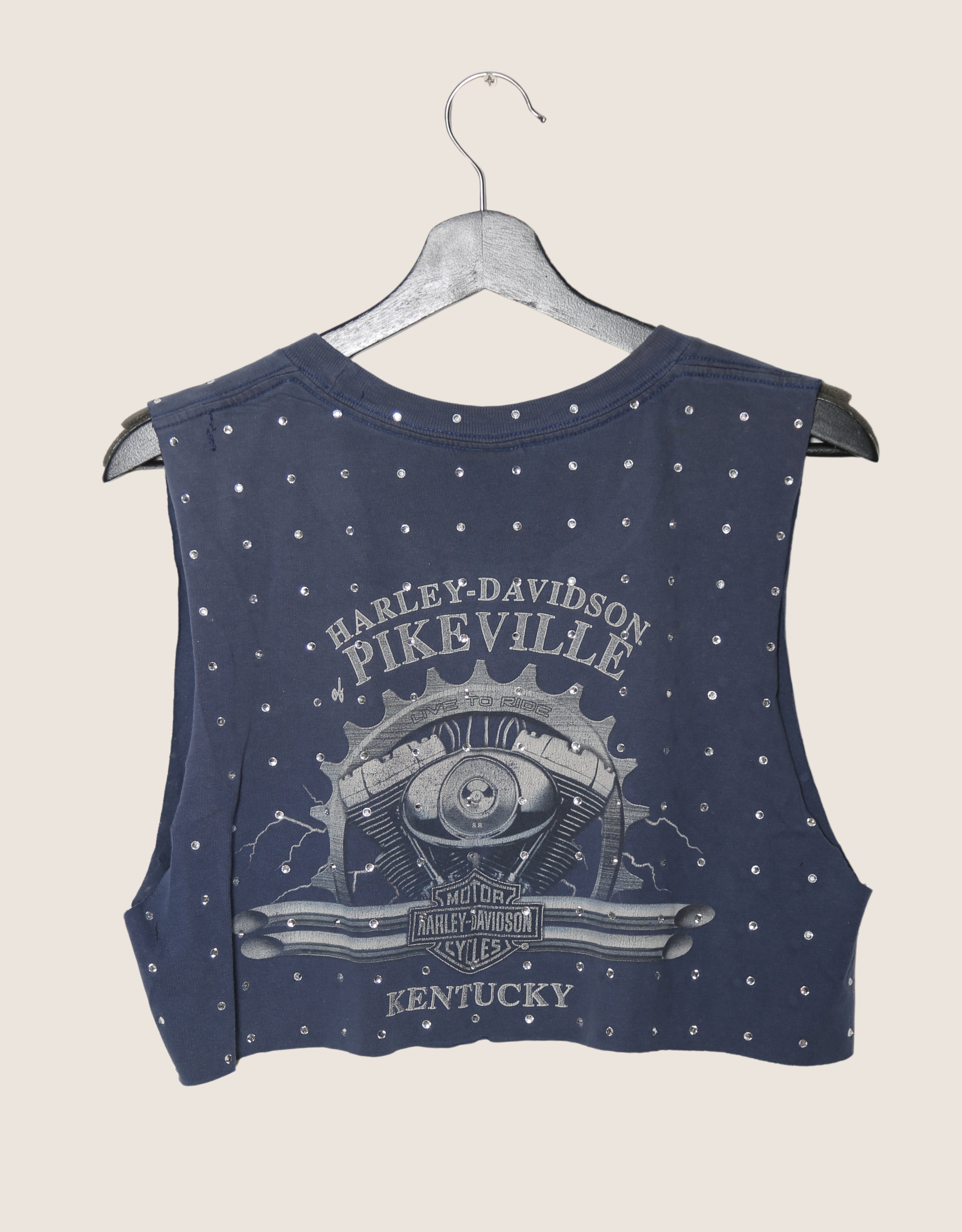 harley davidson rhinestone muscle tank