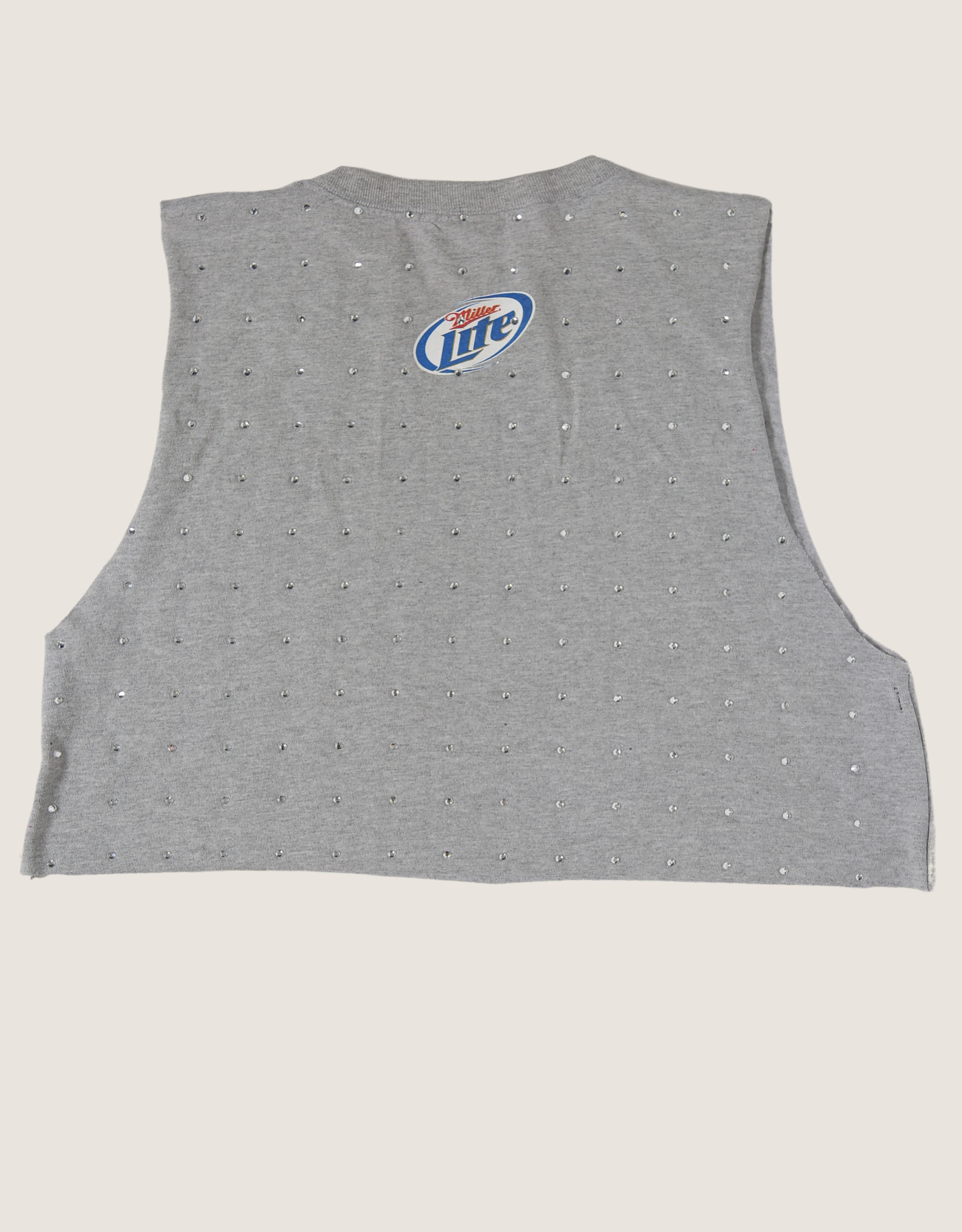 minnesota vikings rhinestone muscle tank