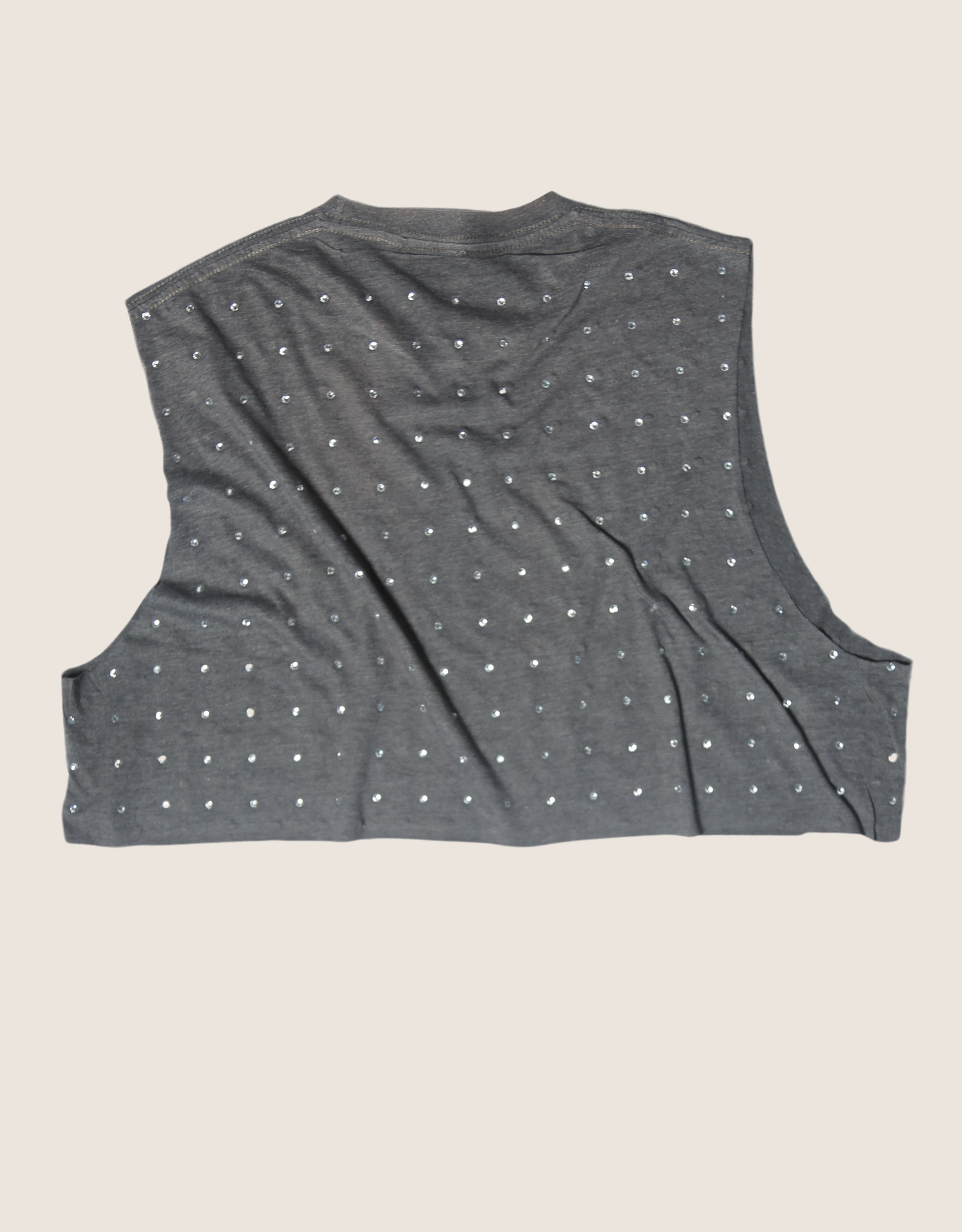 saints rhinestone muscle tank (med/lrg)