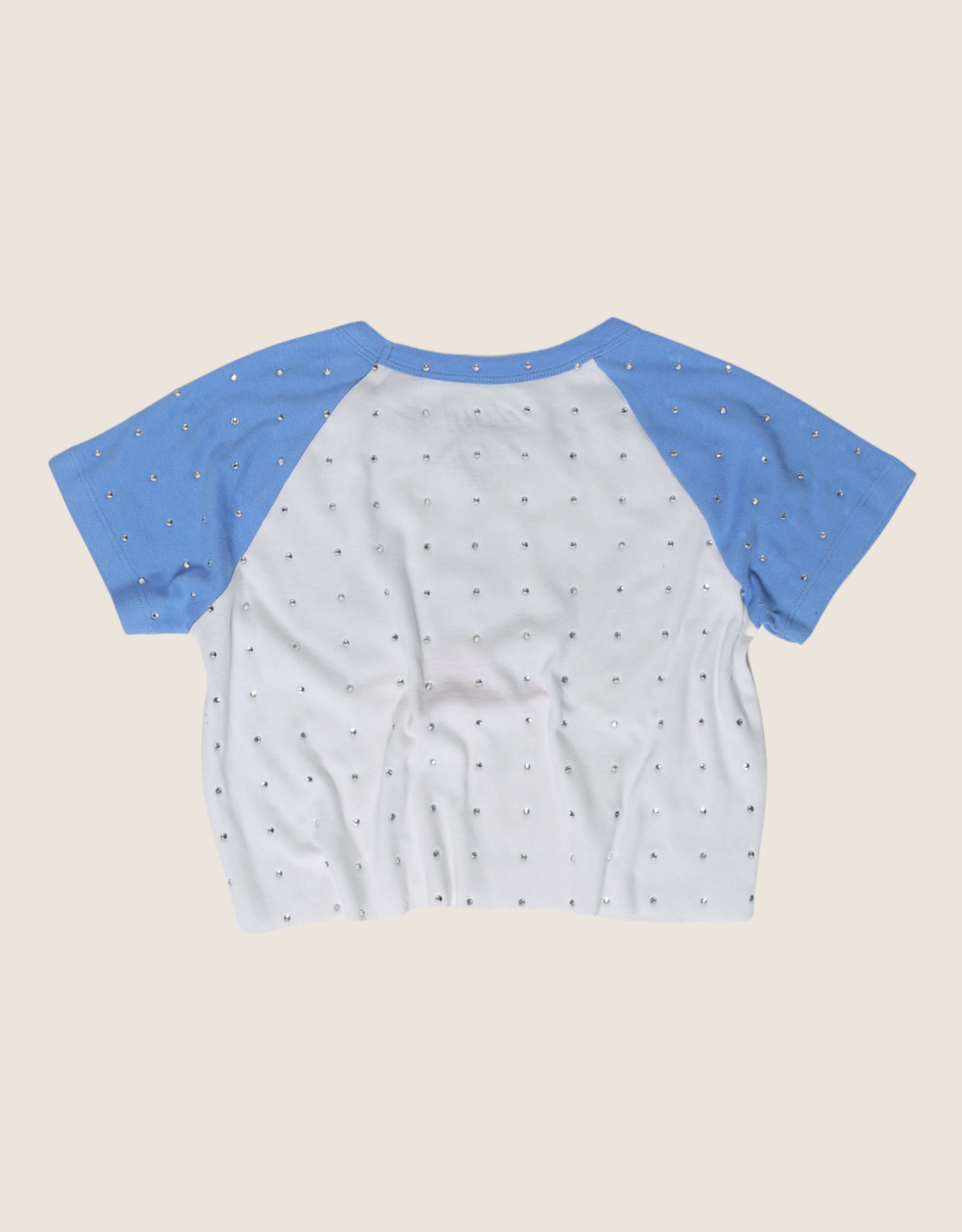 usa rhinestone cropped tee (S/M)