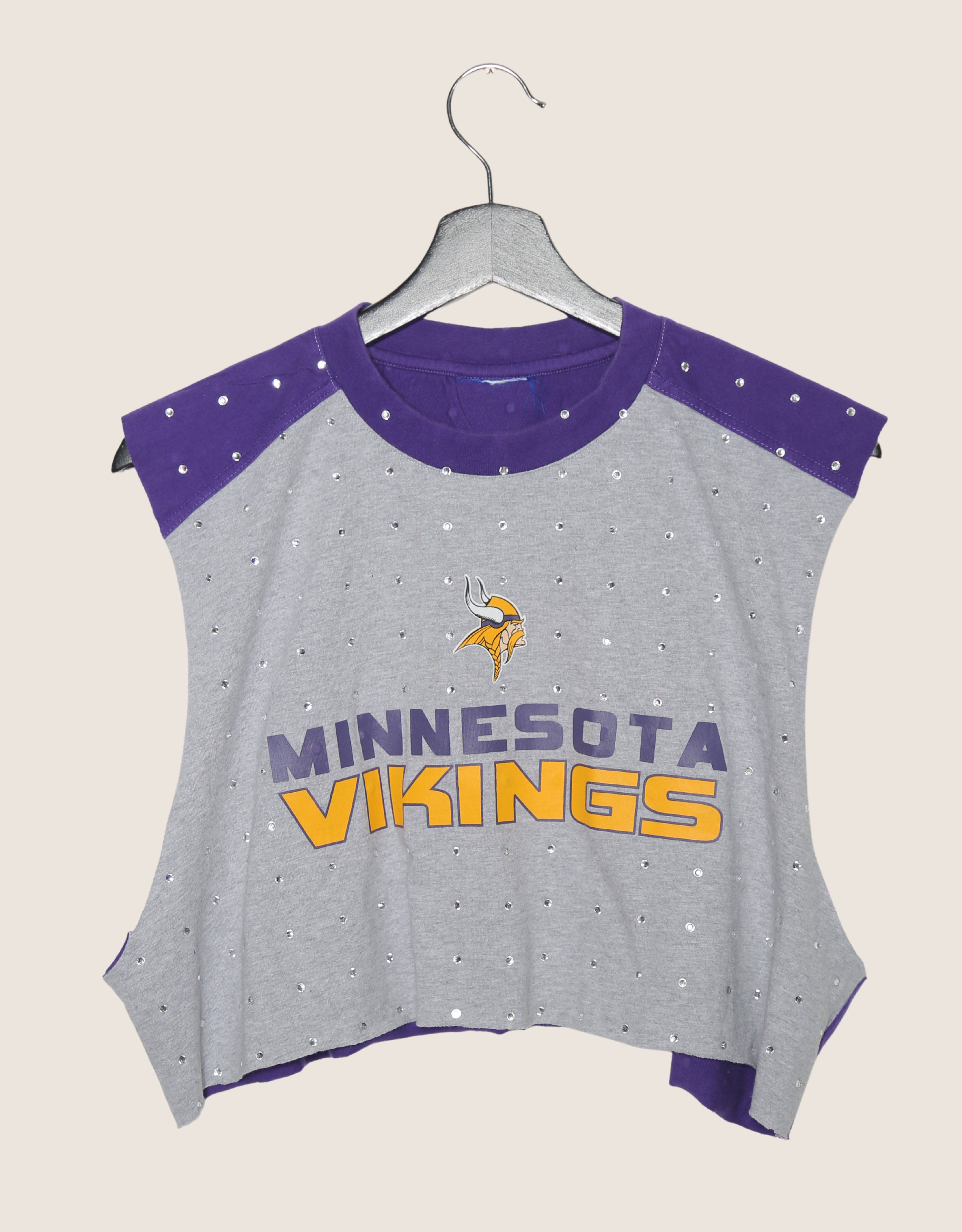vikings rhinestone muscle tank