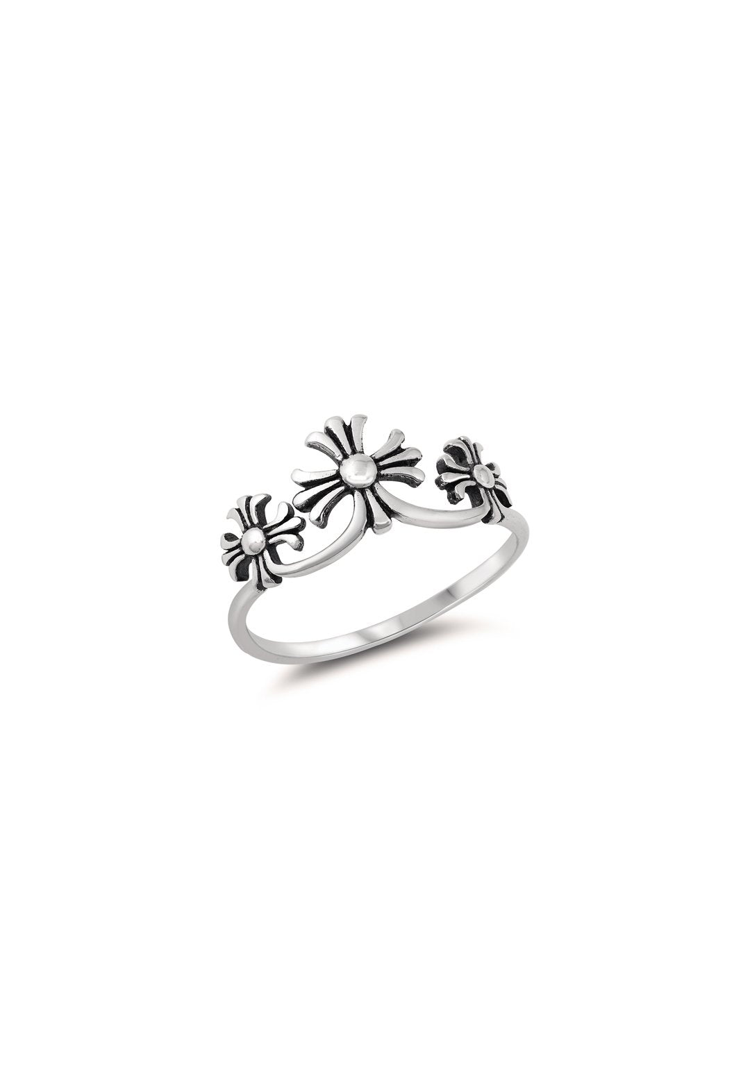 triple french cross ring