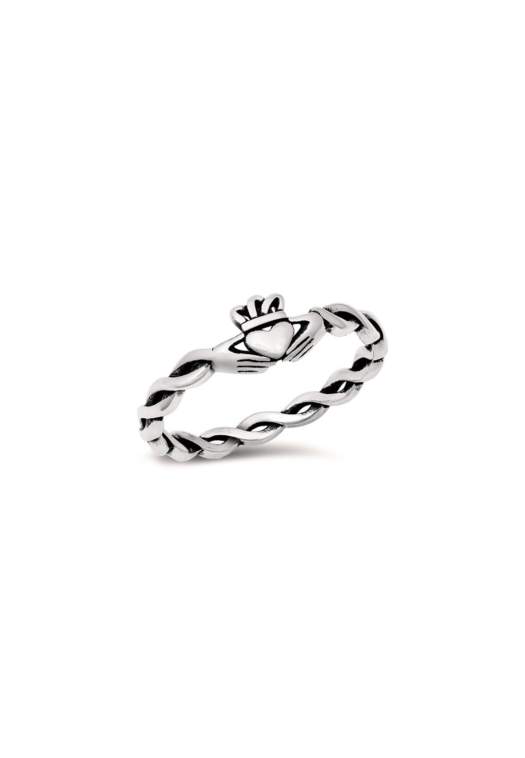 rope clauddagh ring