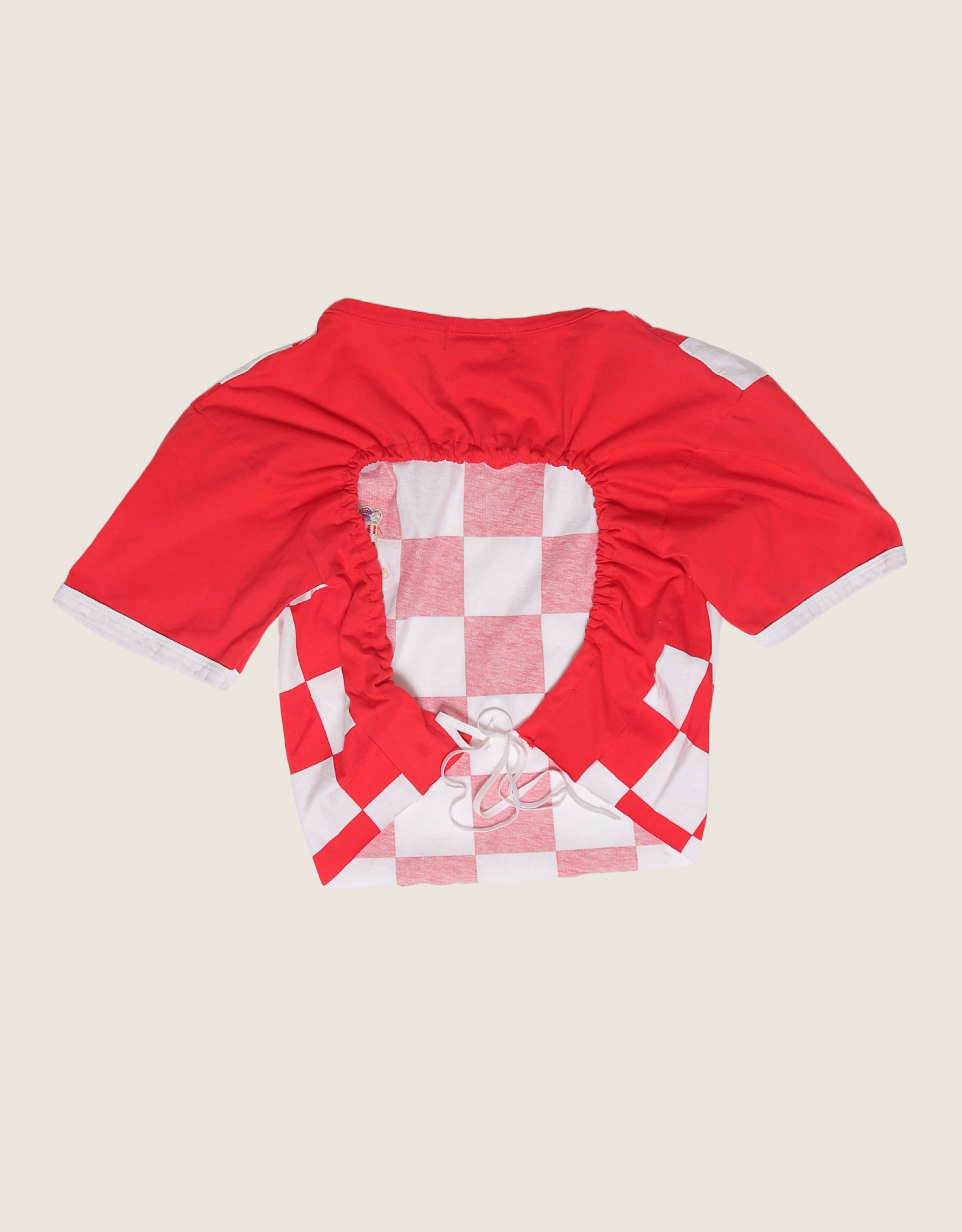 croatia reworked scrunch back top (s/m)