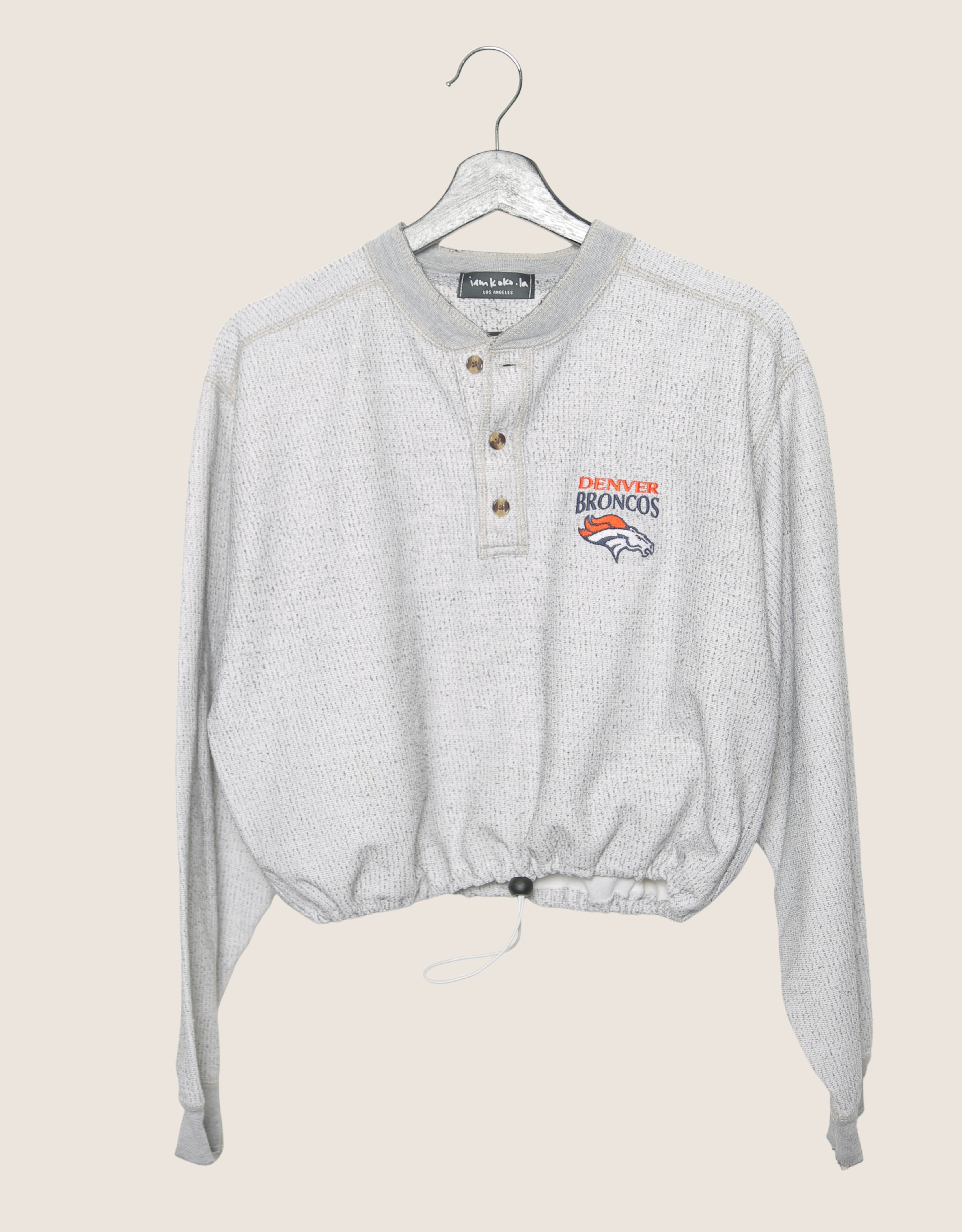 broncos reworked scrunch sweatshirt (medium)