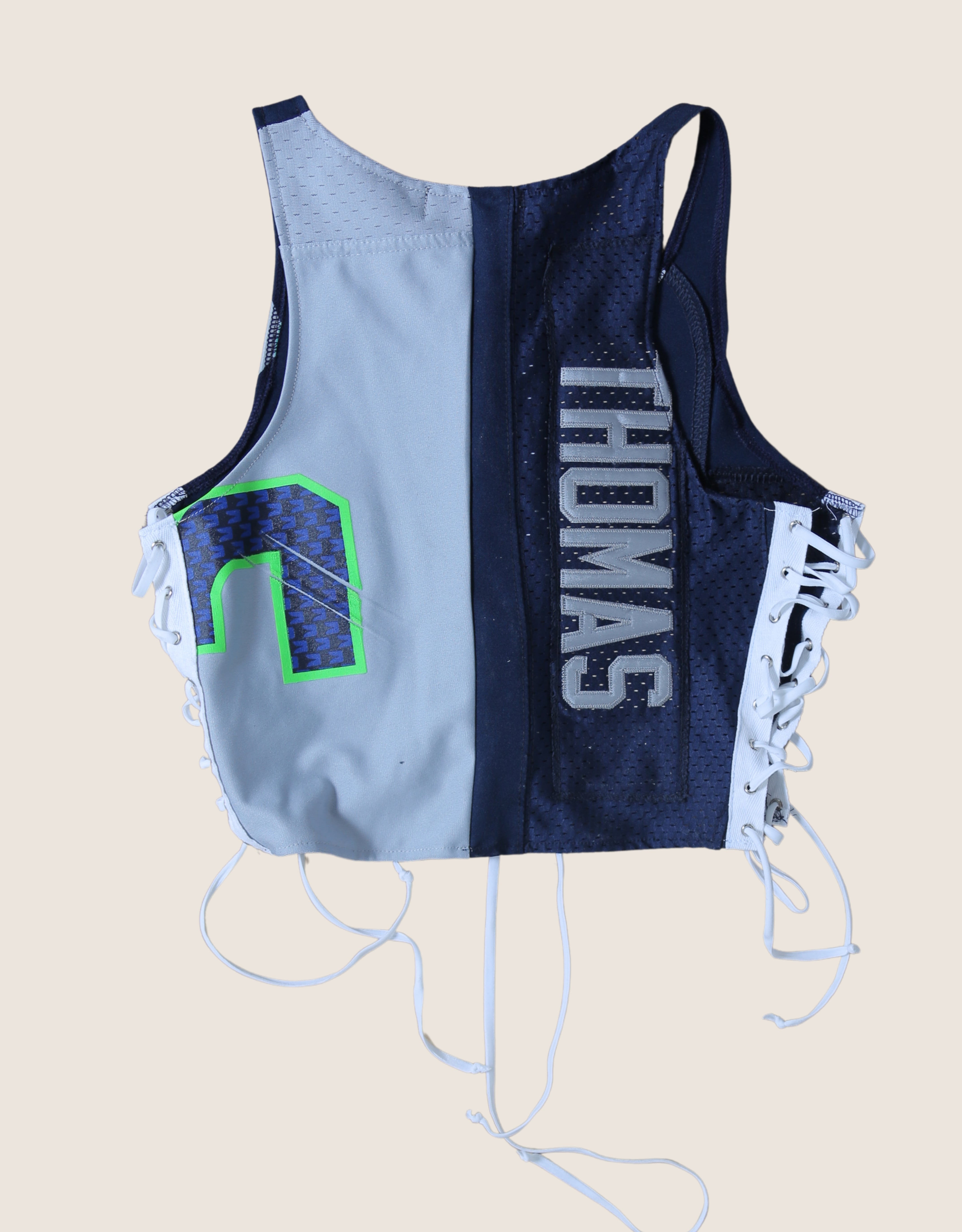 seahawks all laced up reworked tank (small/ medium)