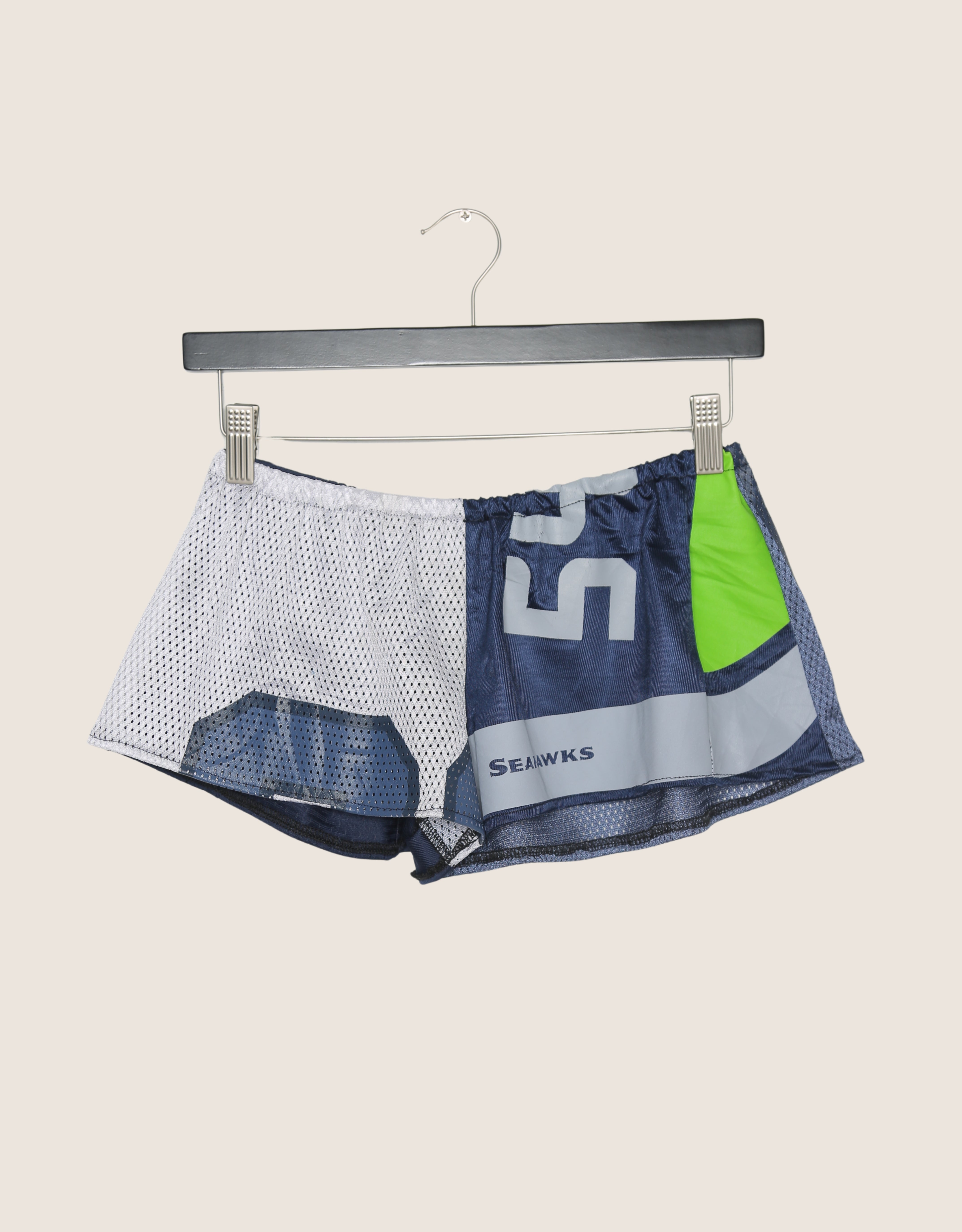 seahawks reworked mini shorts