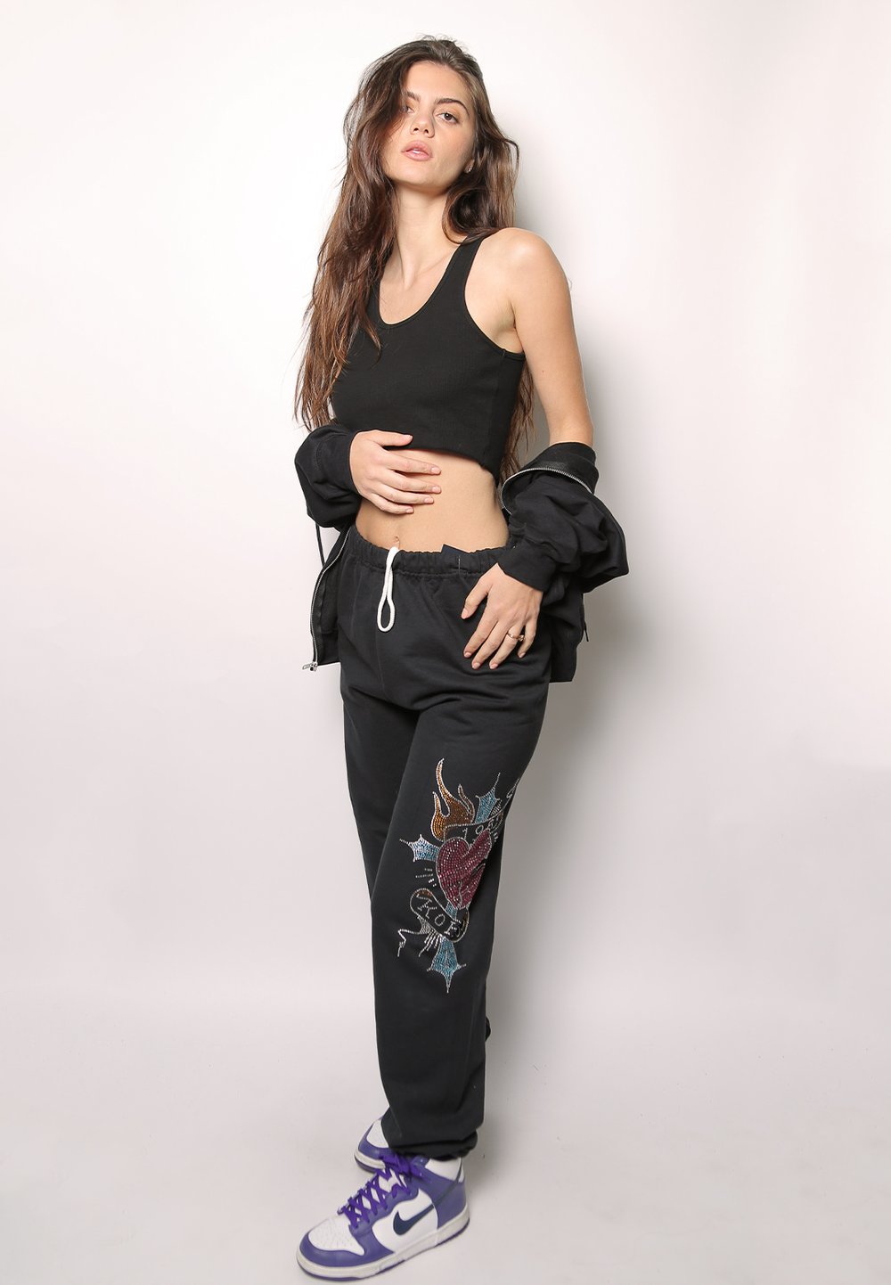bling bling tattooed cross iamkoko.la original sweatpants