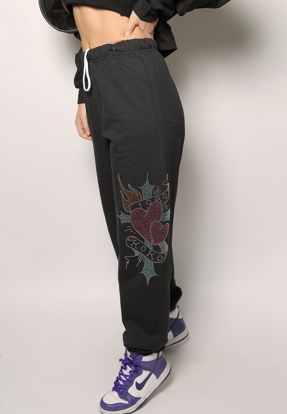 bling bling tattooed cross iamkoko.la original sweatpants