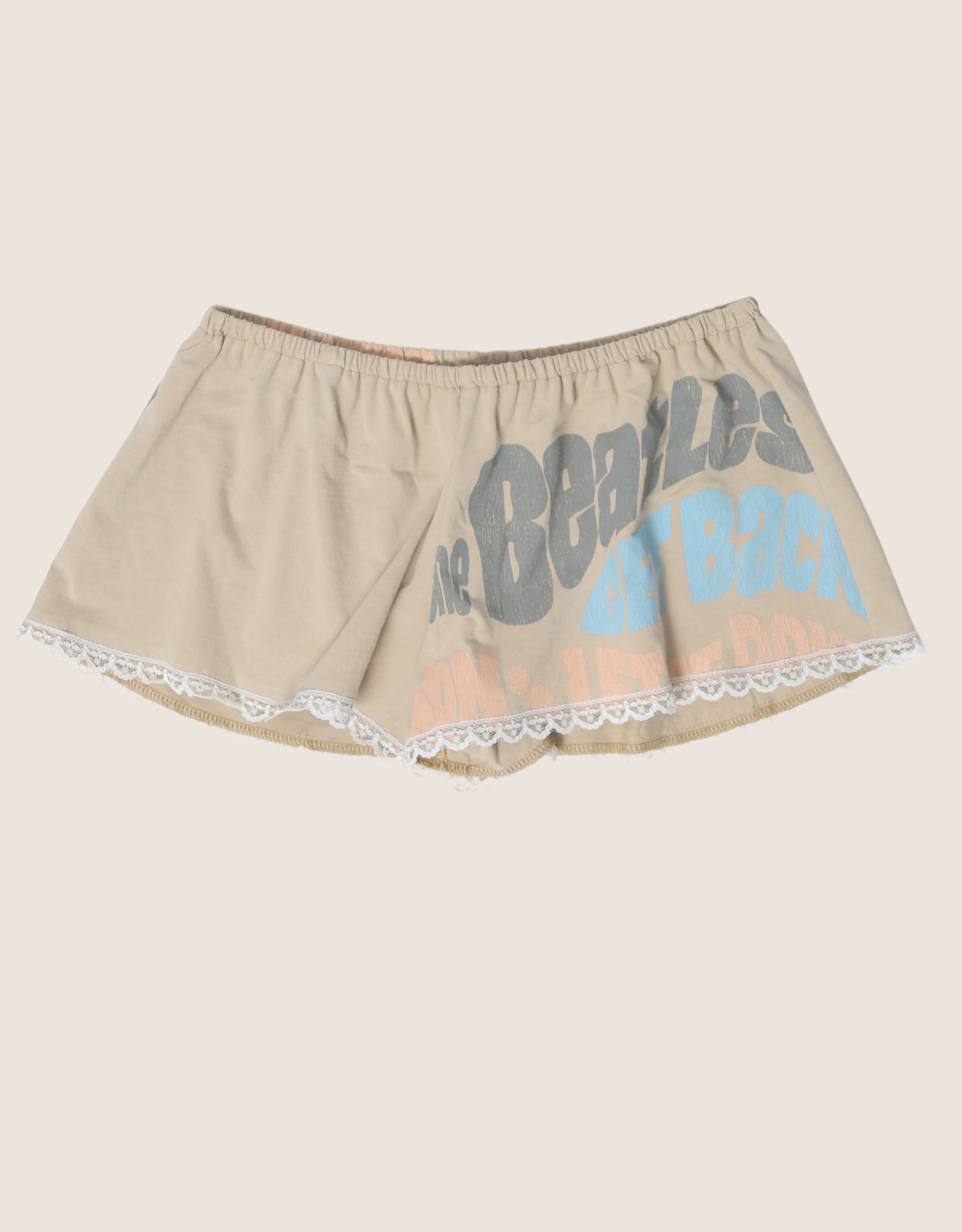 the beatles reworked mini shorts (S)