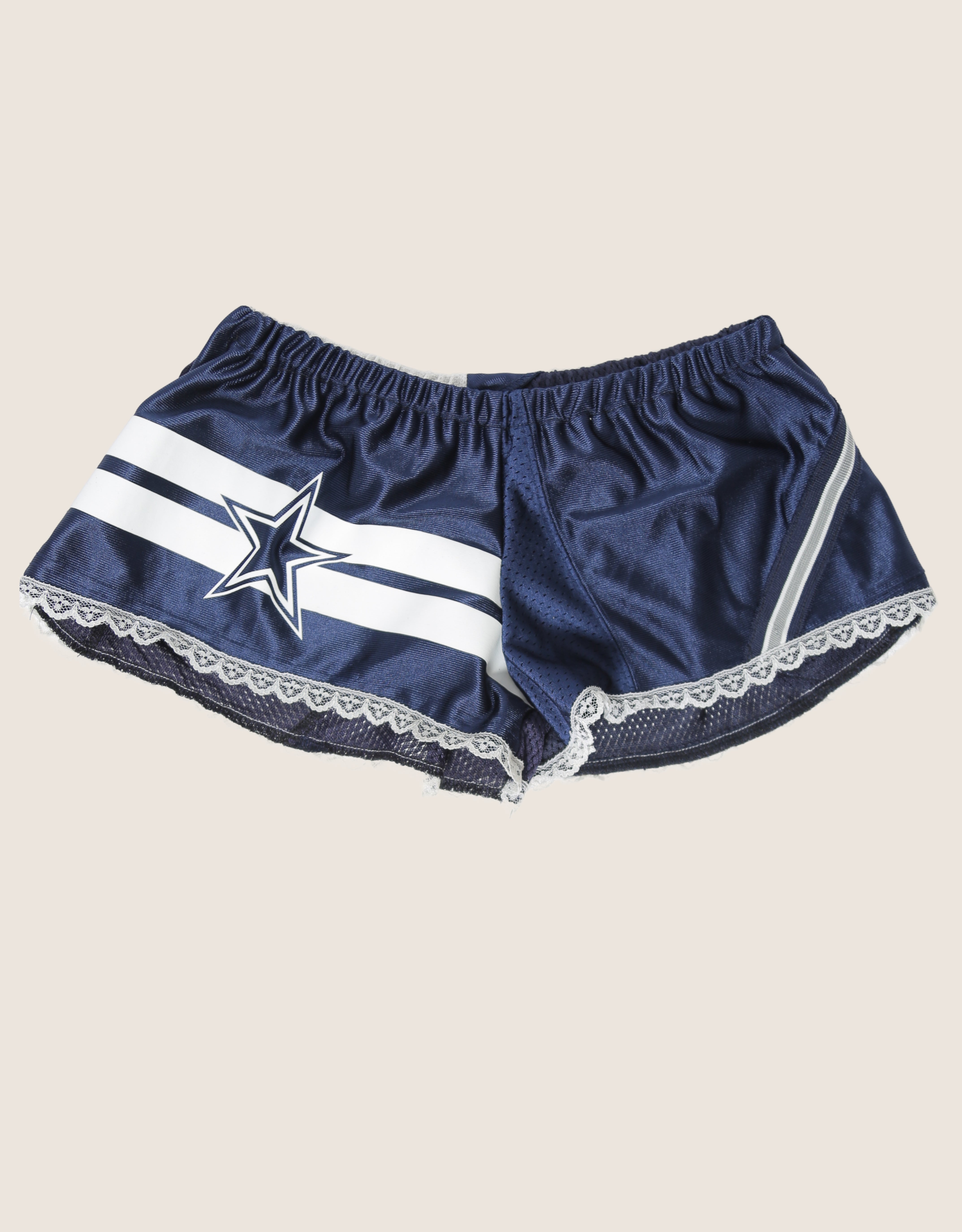 cowboys reworked mini shorts
