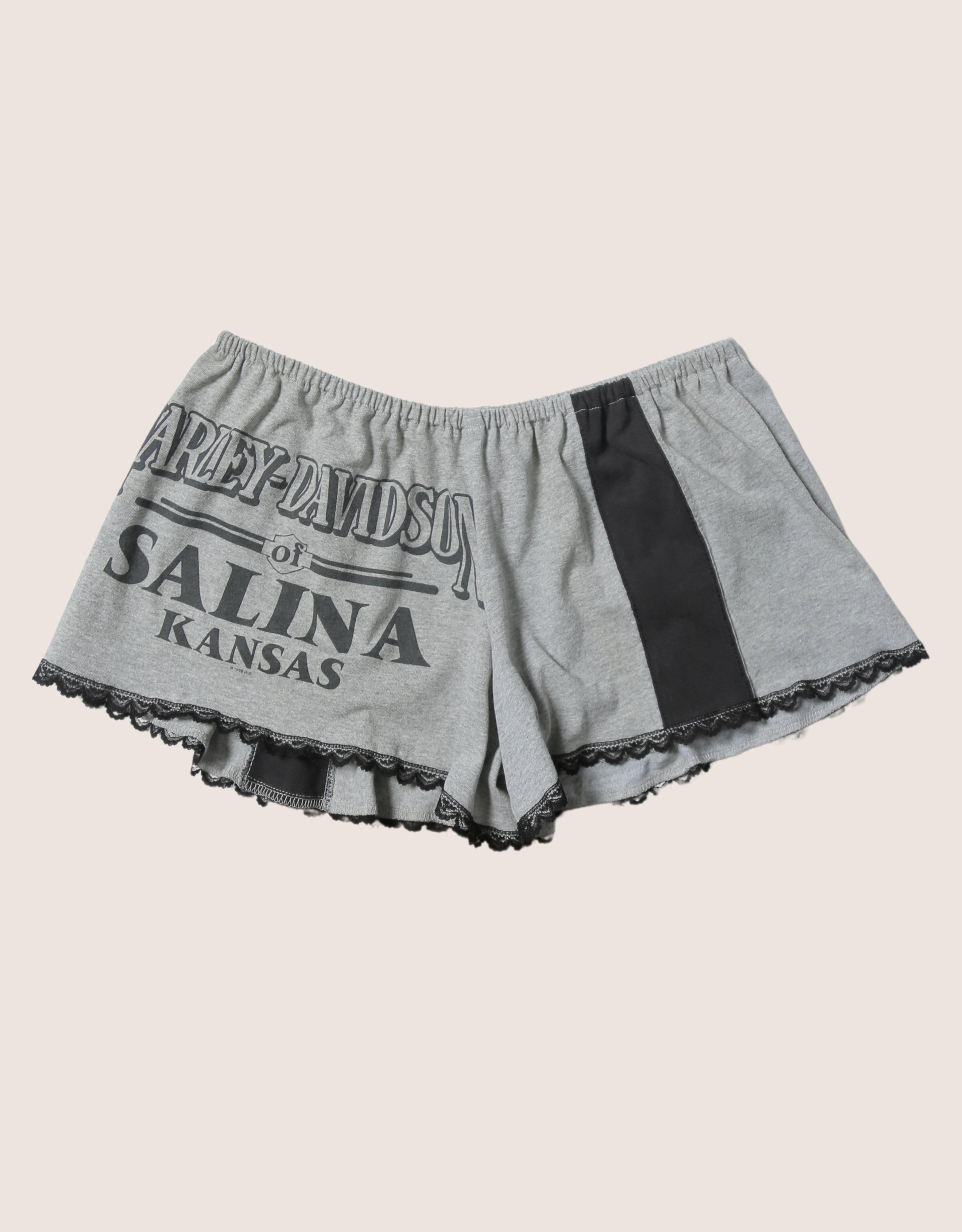 harley kansas reworked mini shorts (M)