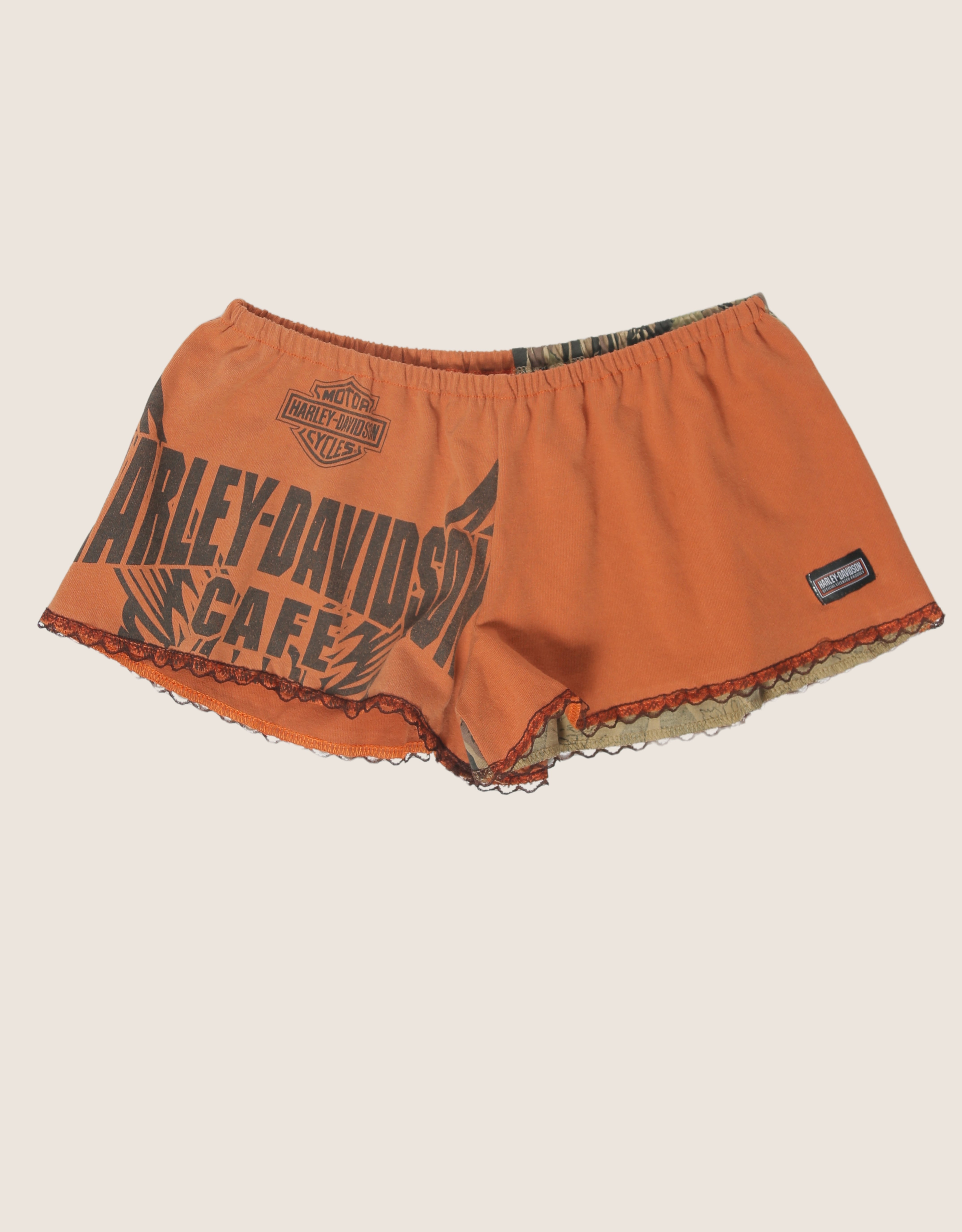 harley cafe reworked mini shorts (S)
