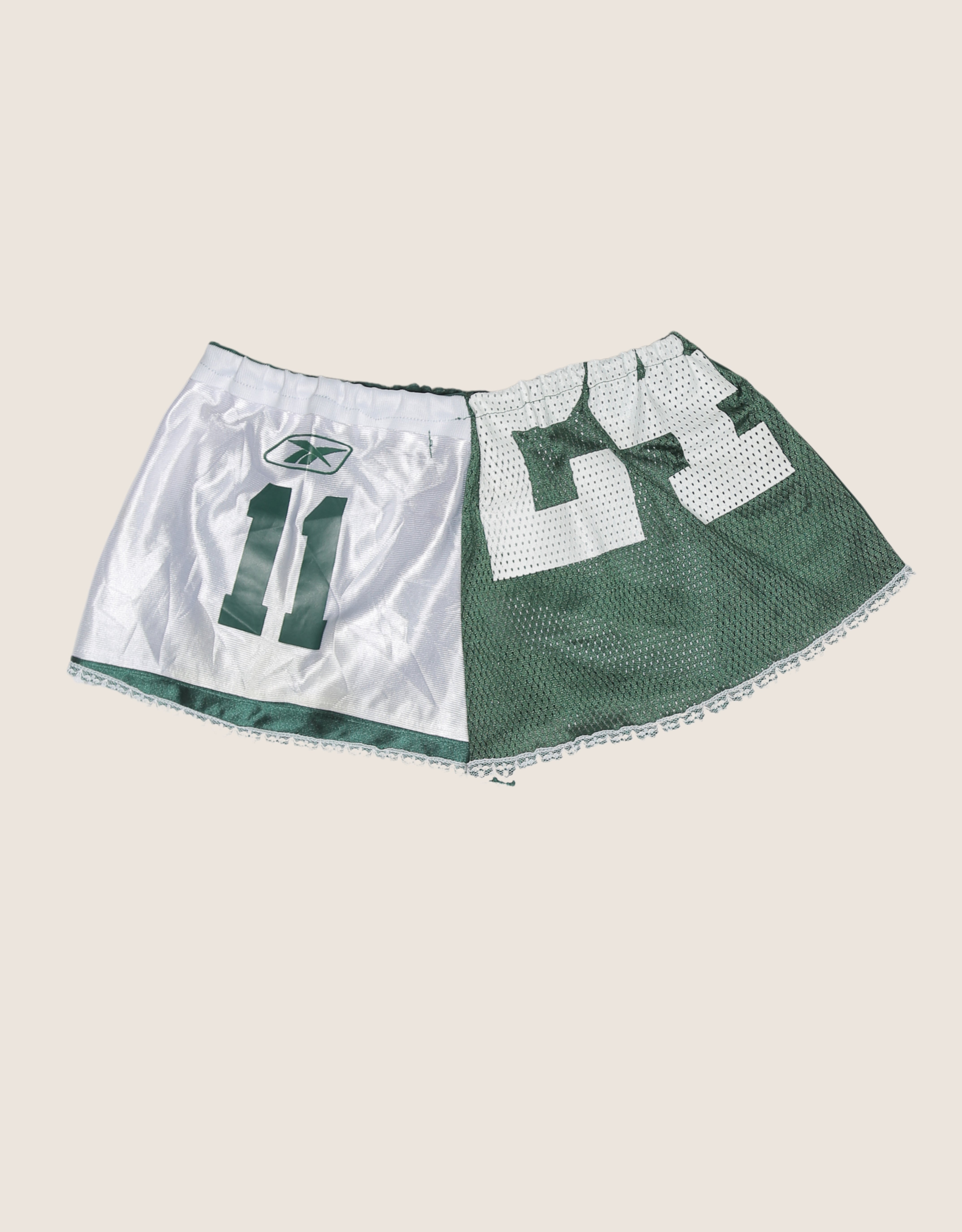jets reworked mini shorts (xs)