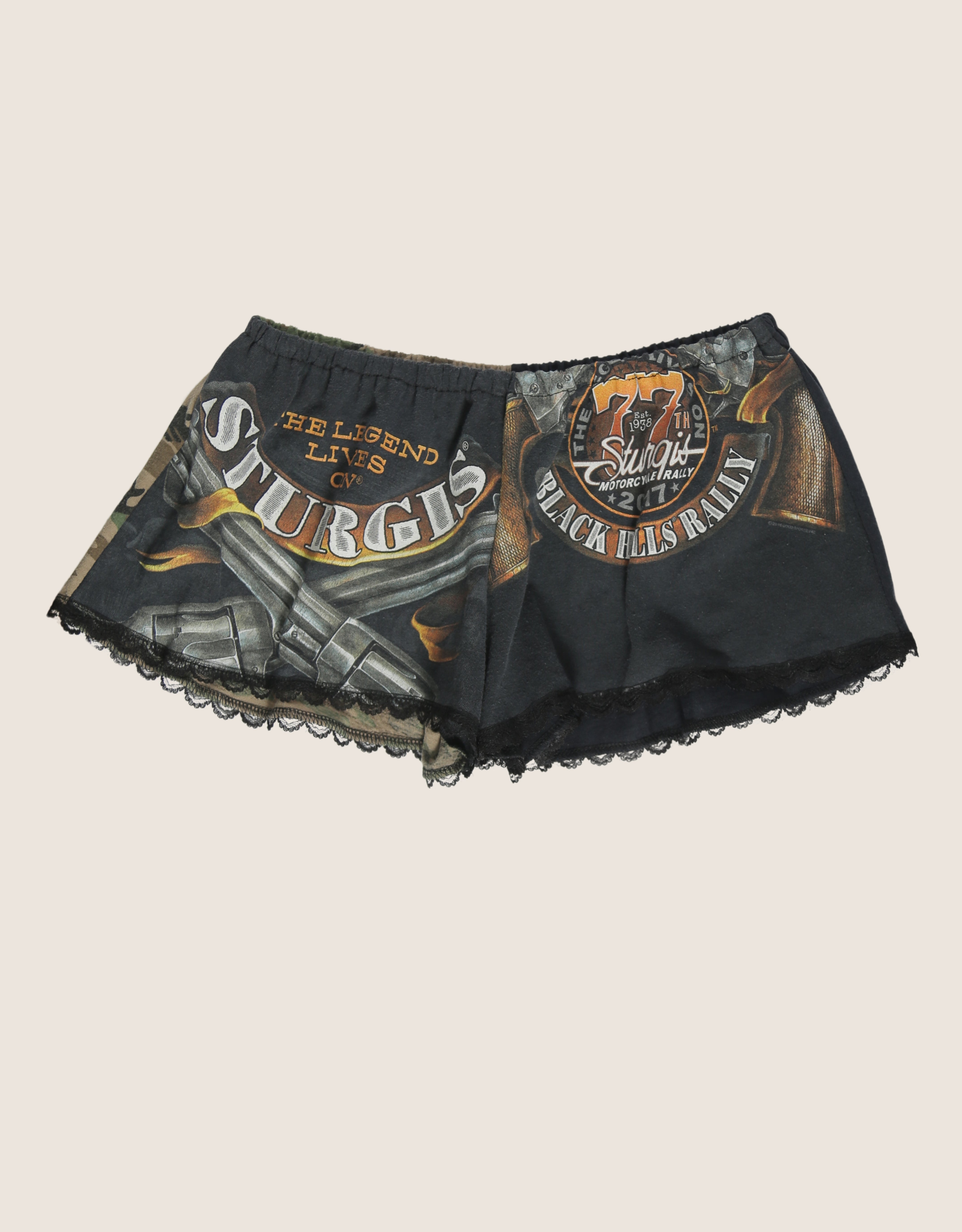 sturgis reworked mini shorts (small)