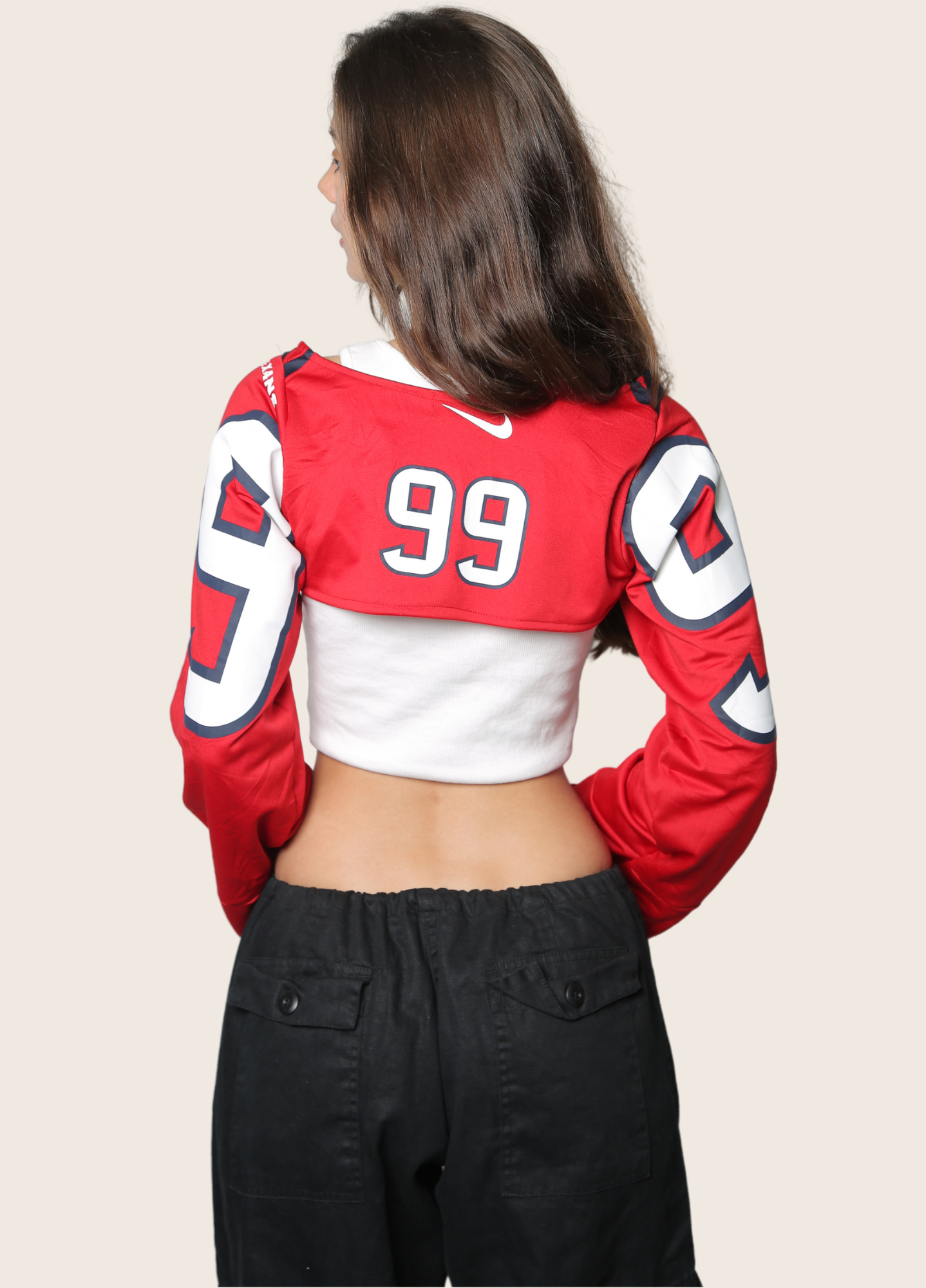 custom reworked jersey shrug