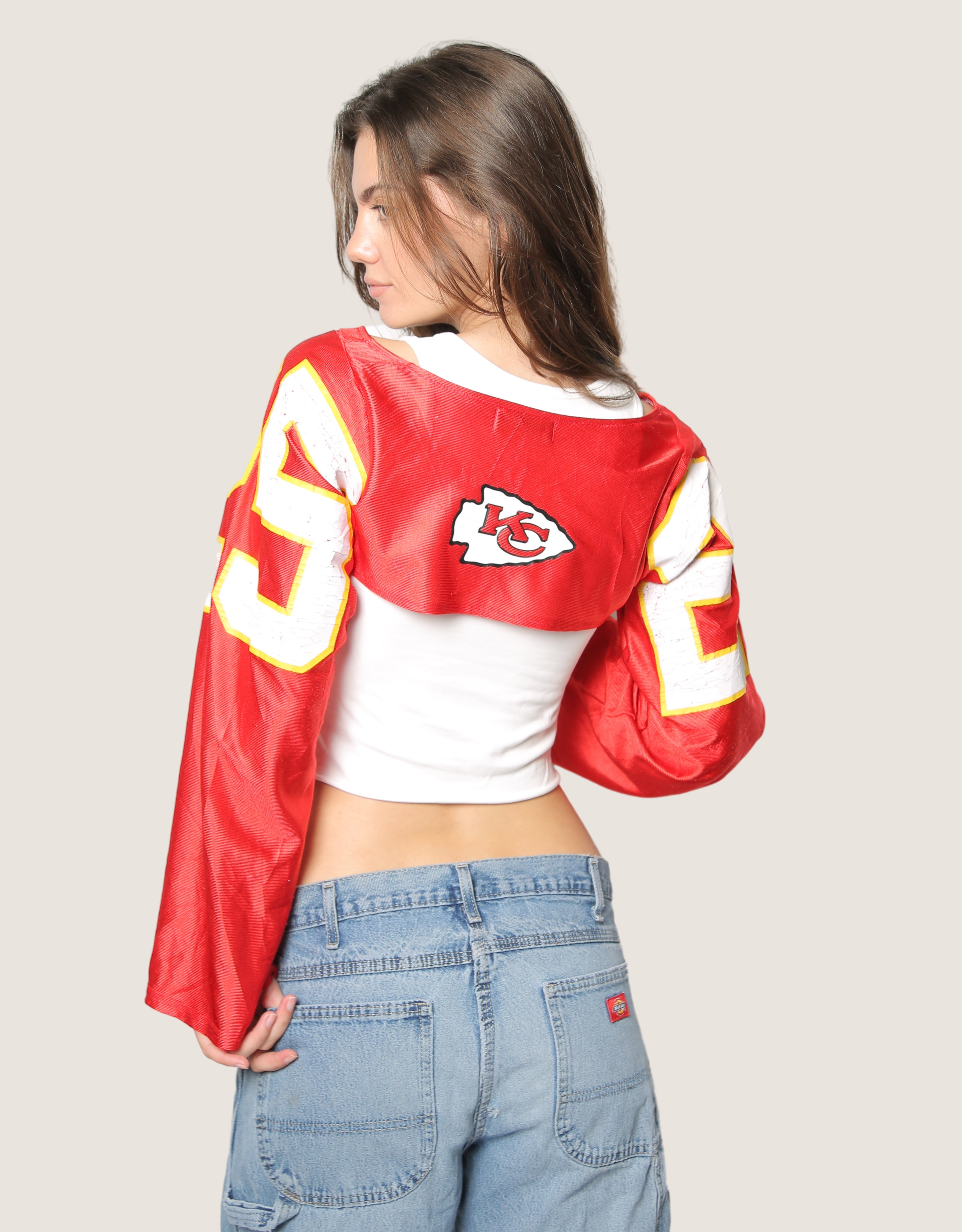 custom reworked jersey shrug